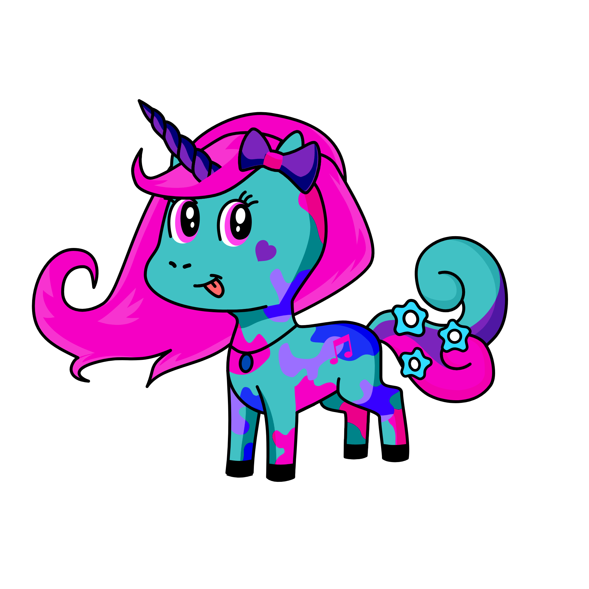 Lavender, the unicorn