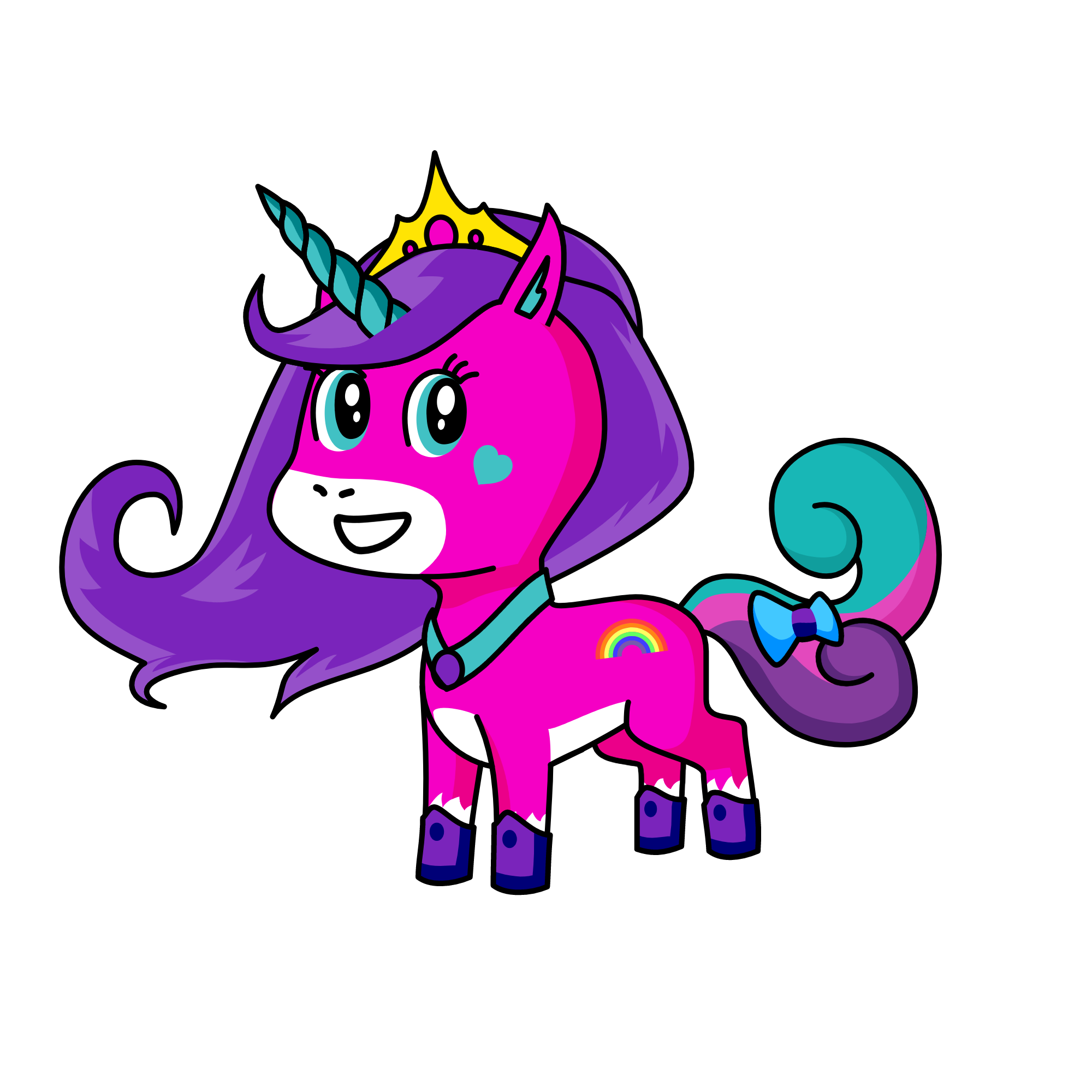 Snow cotton candy, the unicorn