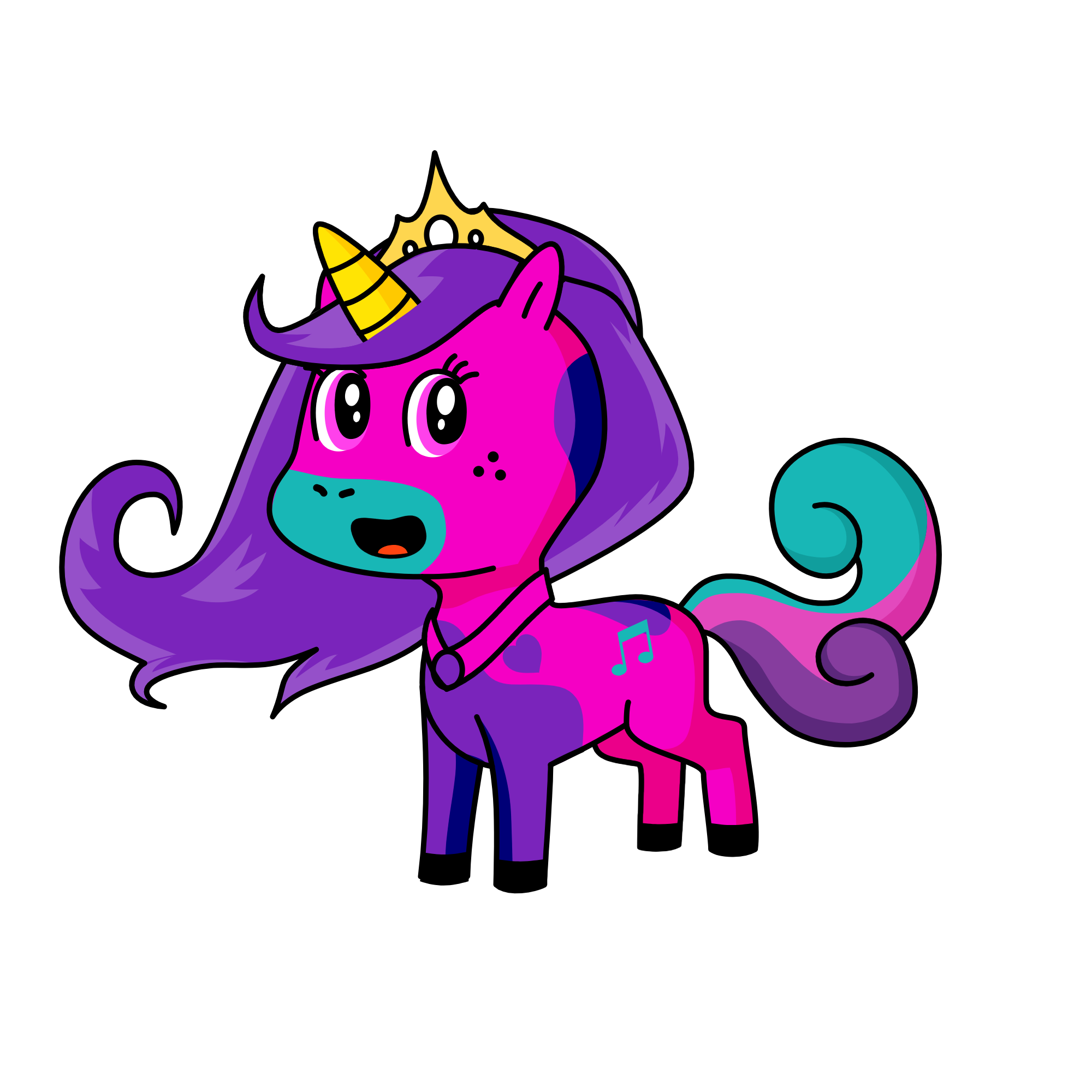 princess snow unicorn, the unicorn