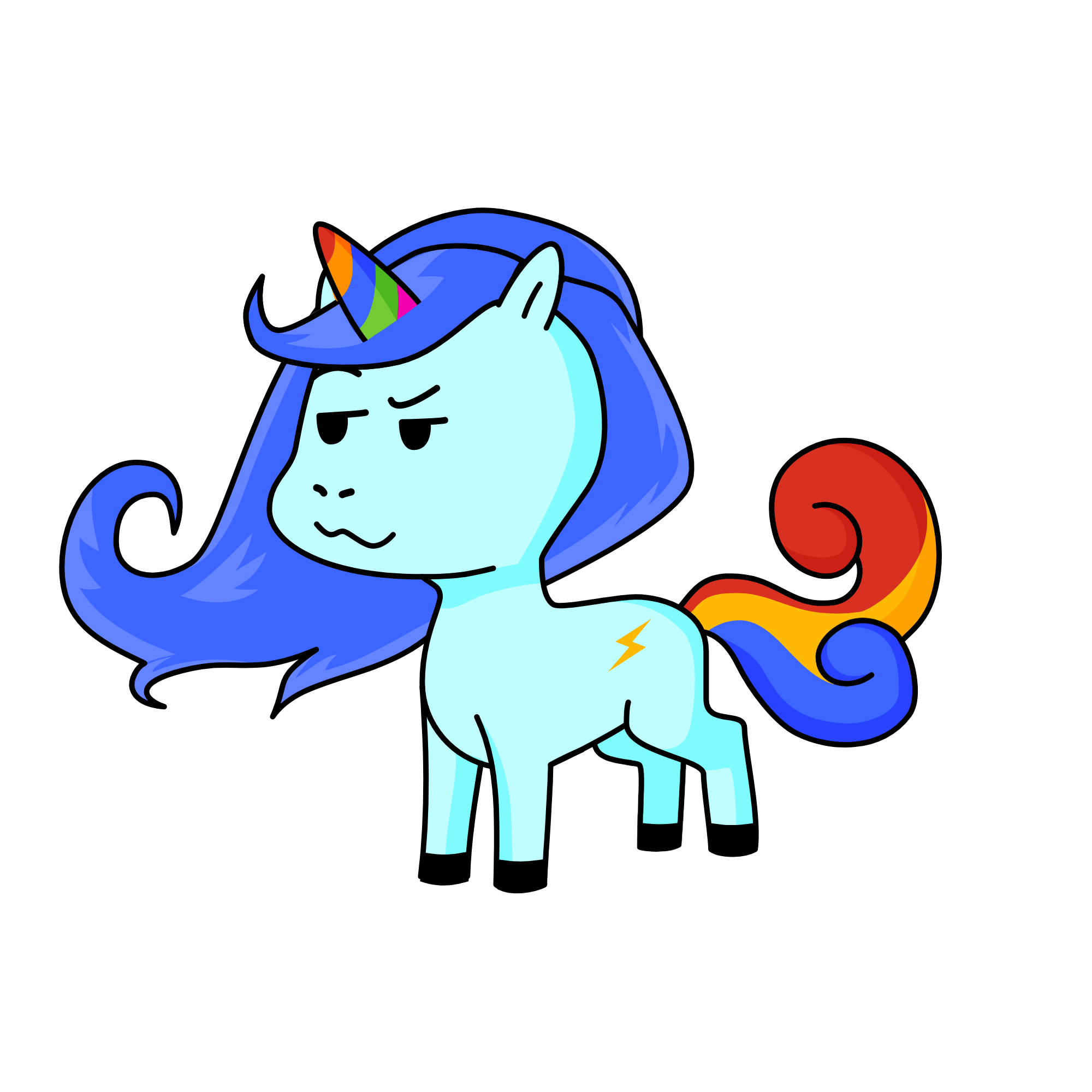 RAWINBOW DASH!, the unicorn