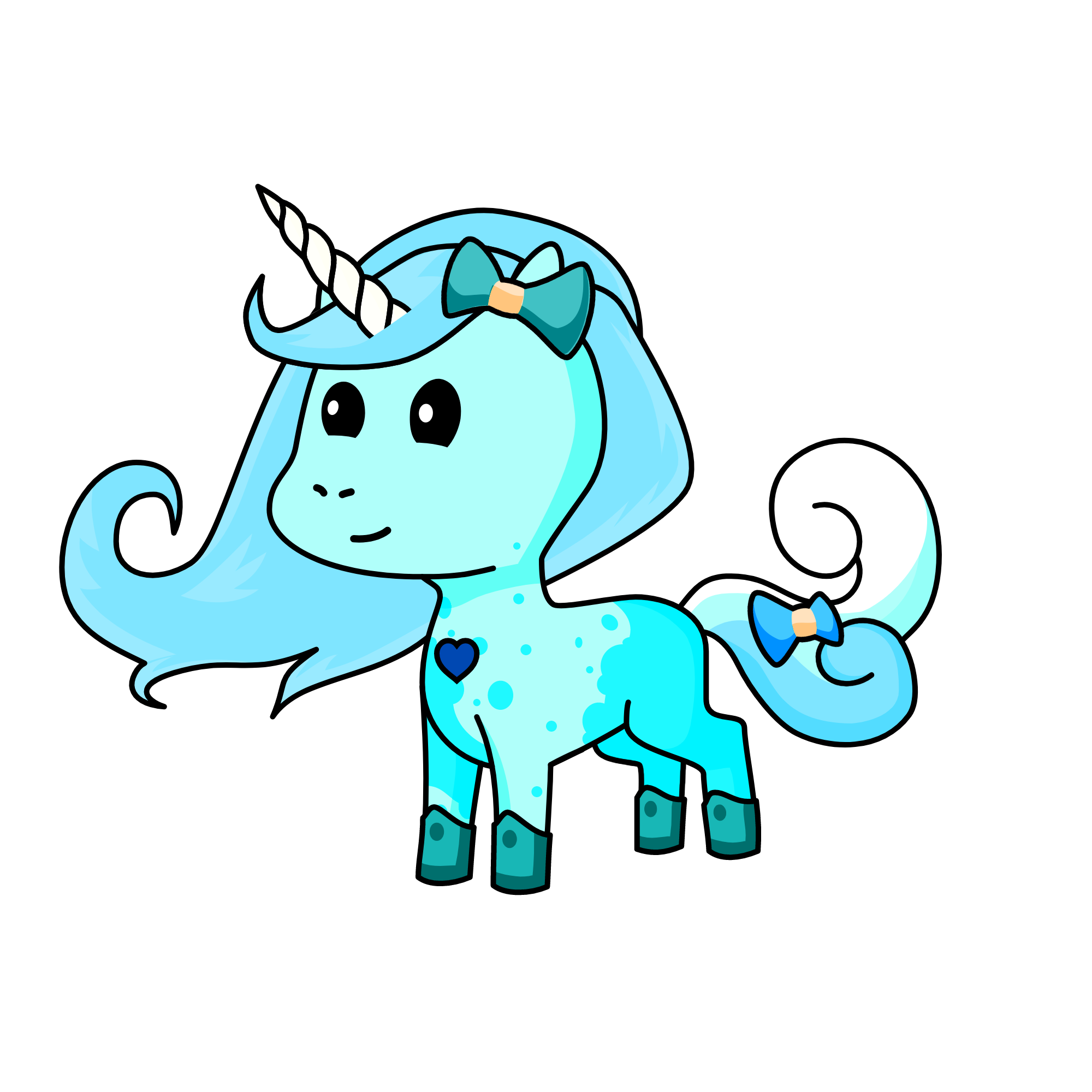 Bubbles, the unicorn