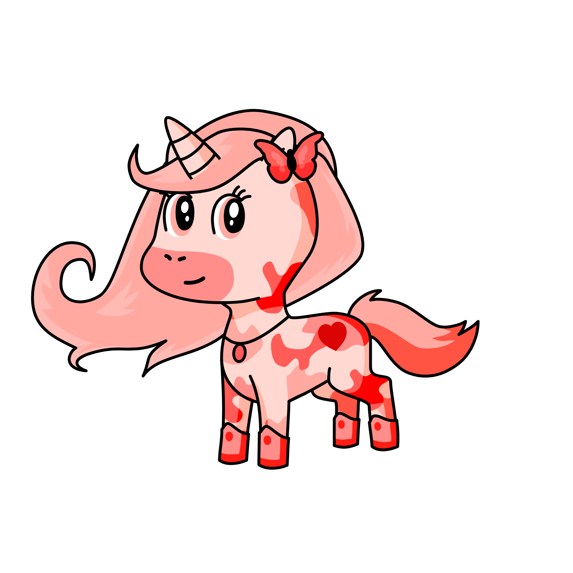 Pinky, the unicorn