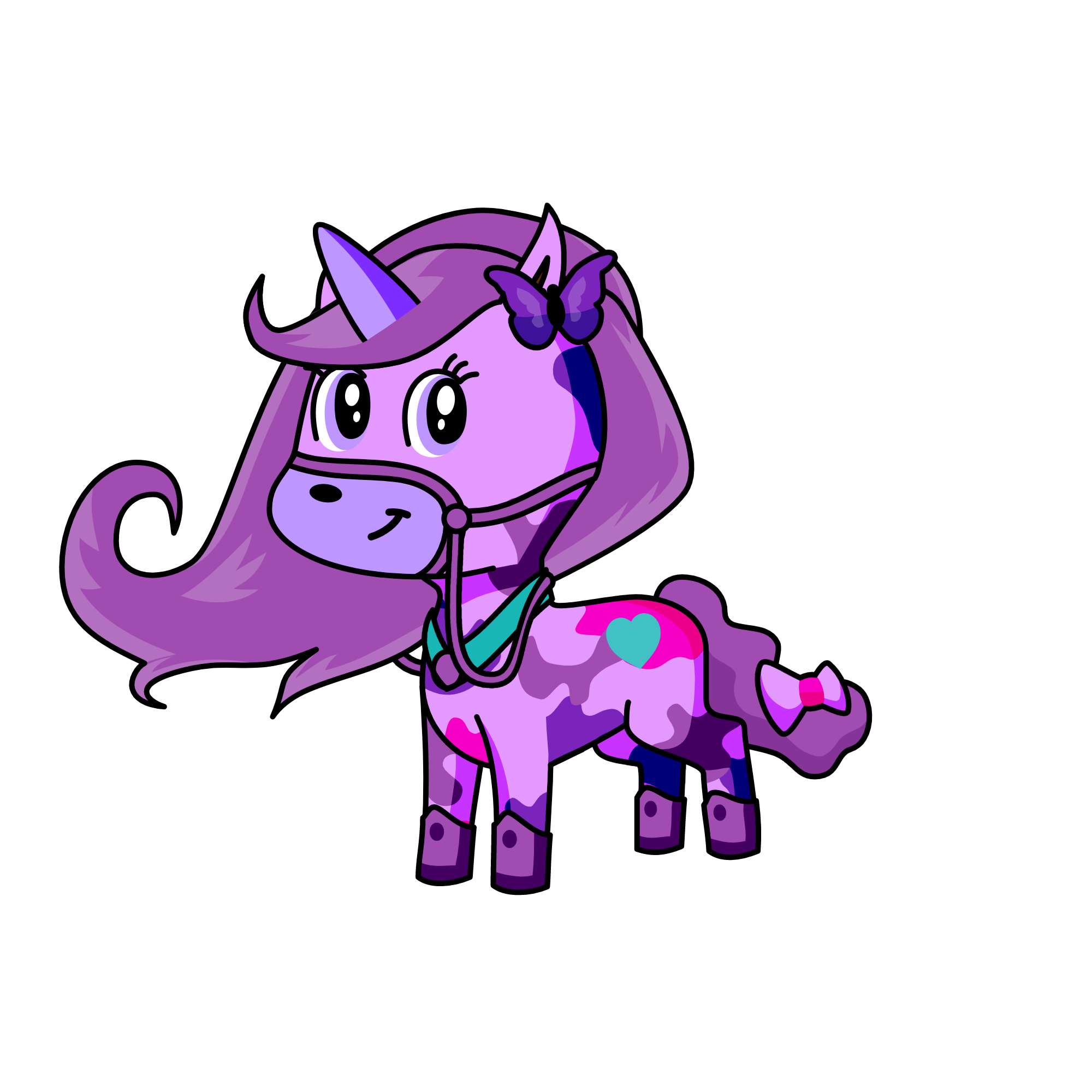 viloet, the unicorn