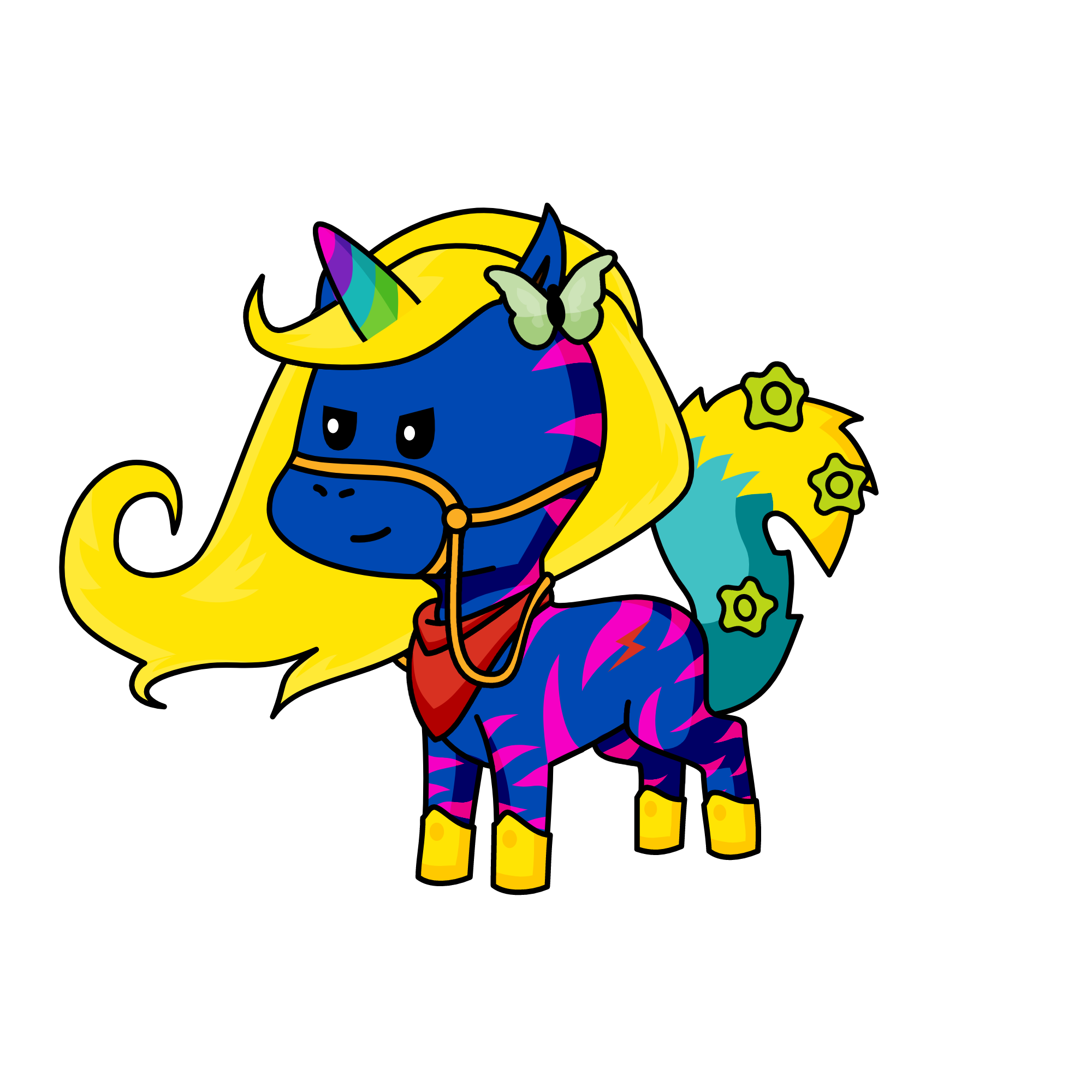 Rainbow dash, the unicorn