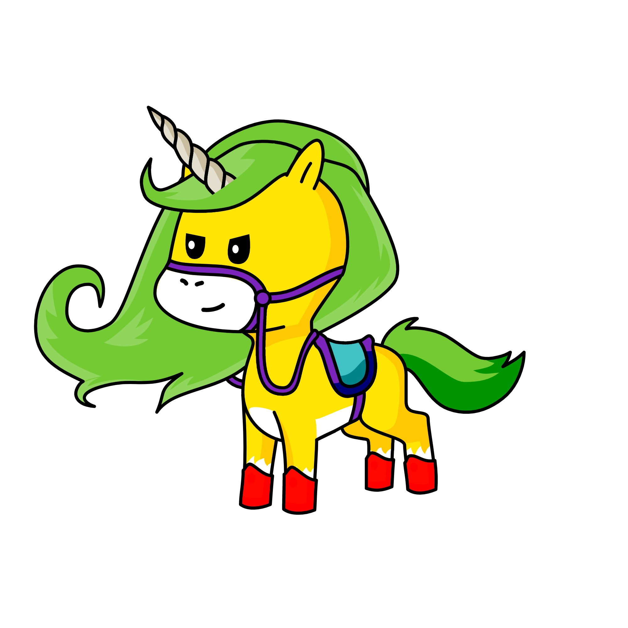 Ruby Roundhouse, the unicorn