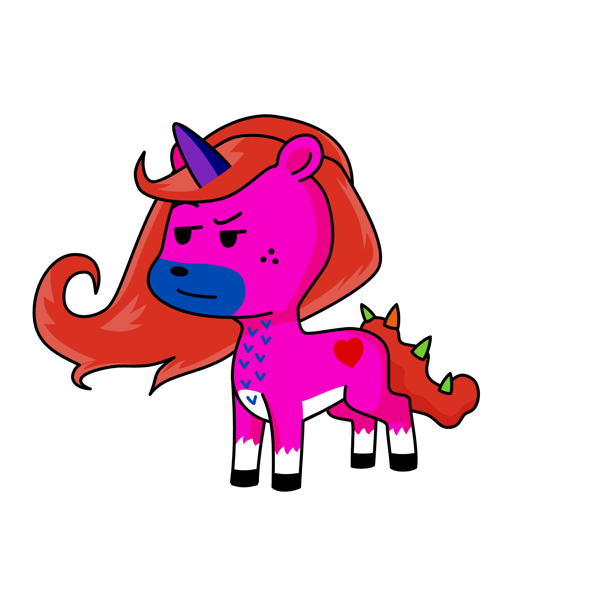 REd , the unicorn