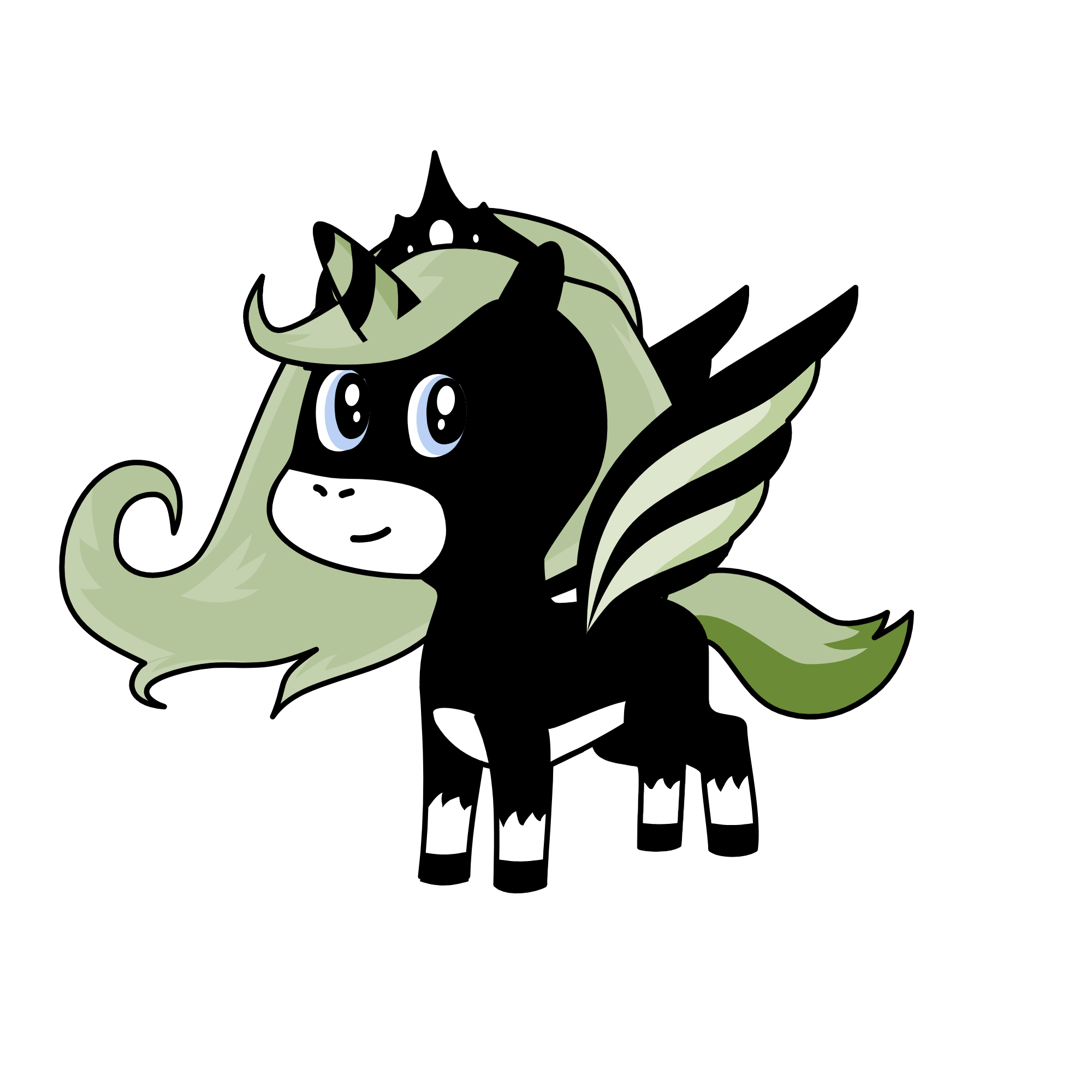 Raven, the unicorn