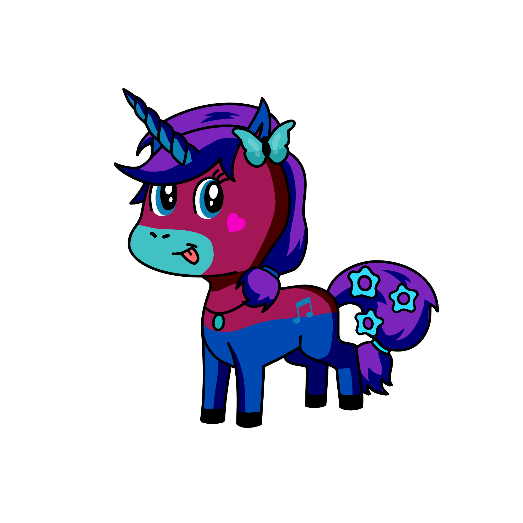Melody, the unicorn