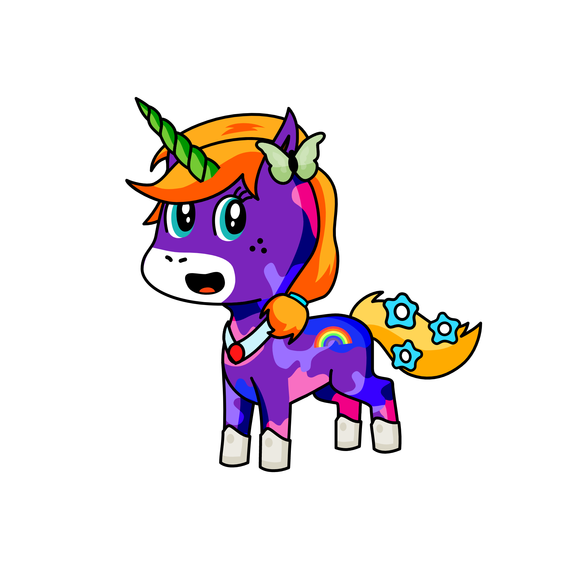 Lovely Rainbow , the unicorn