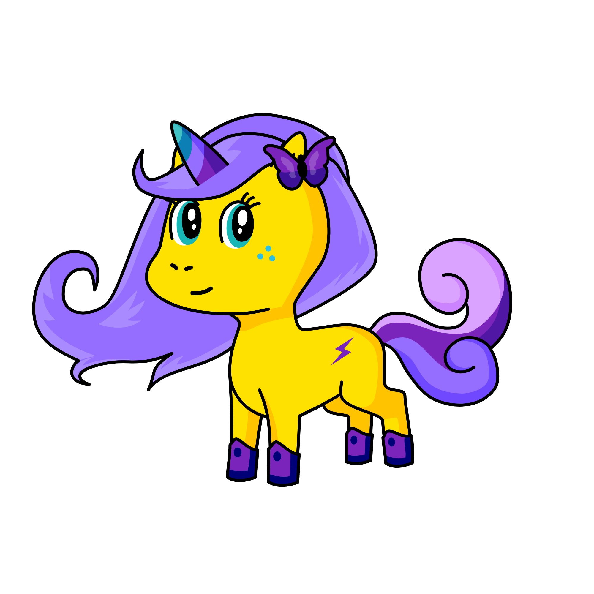 Moon Feather, the unicorn