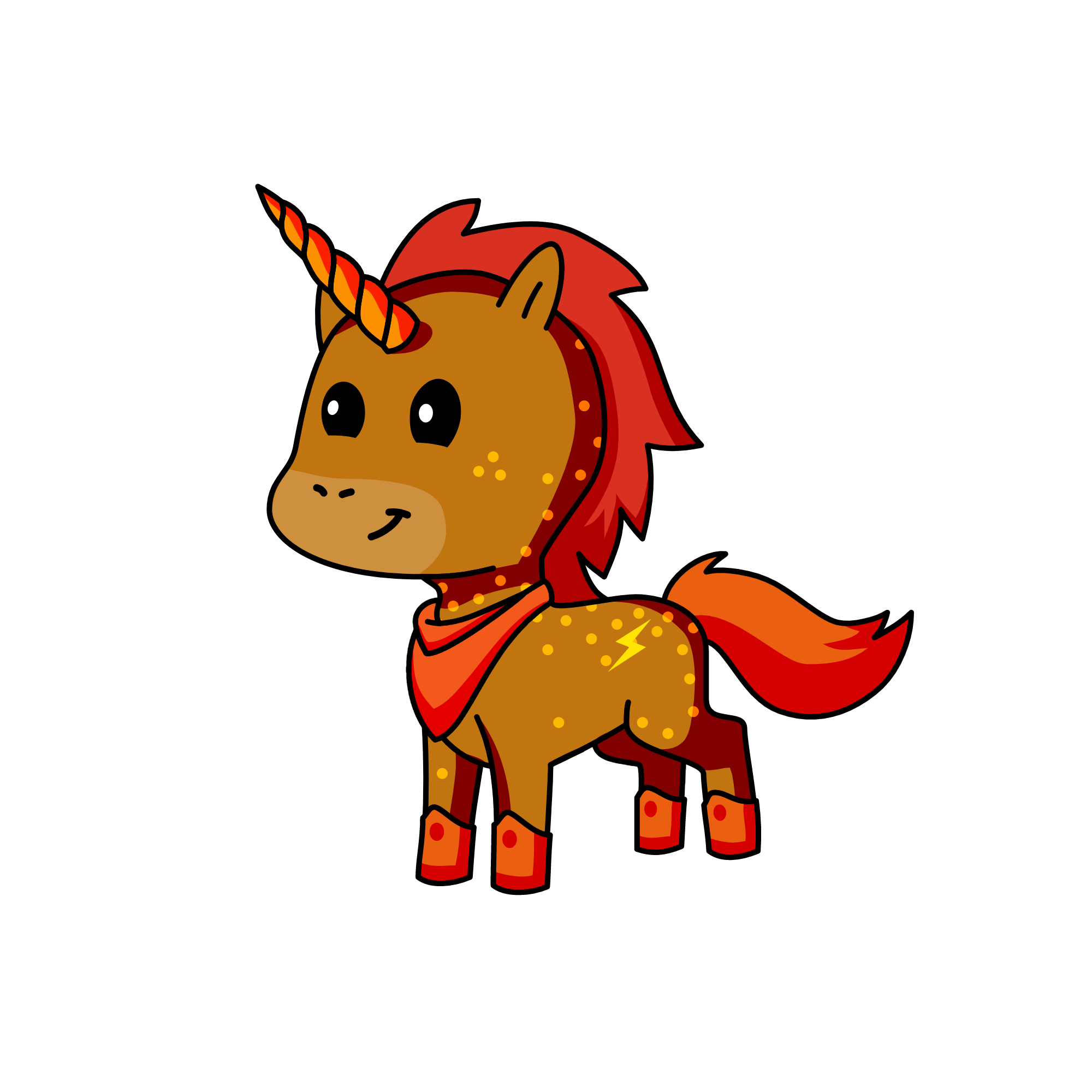 flame, the unicorn