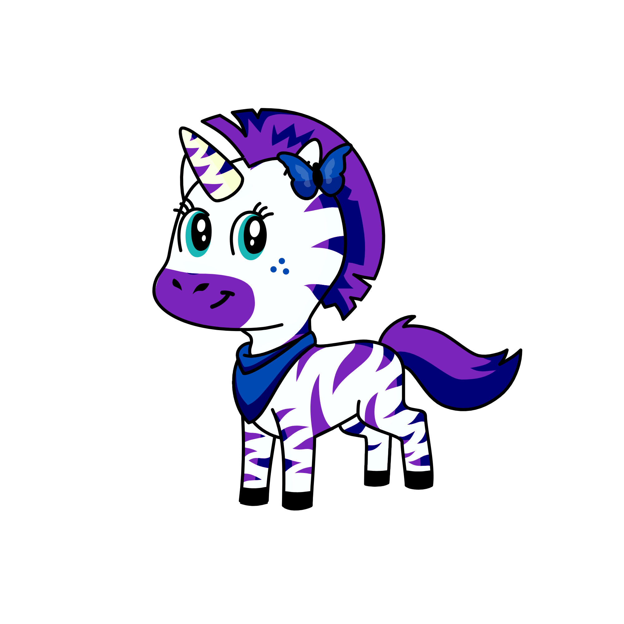 violet, the unicorn