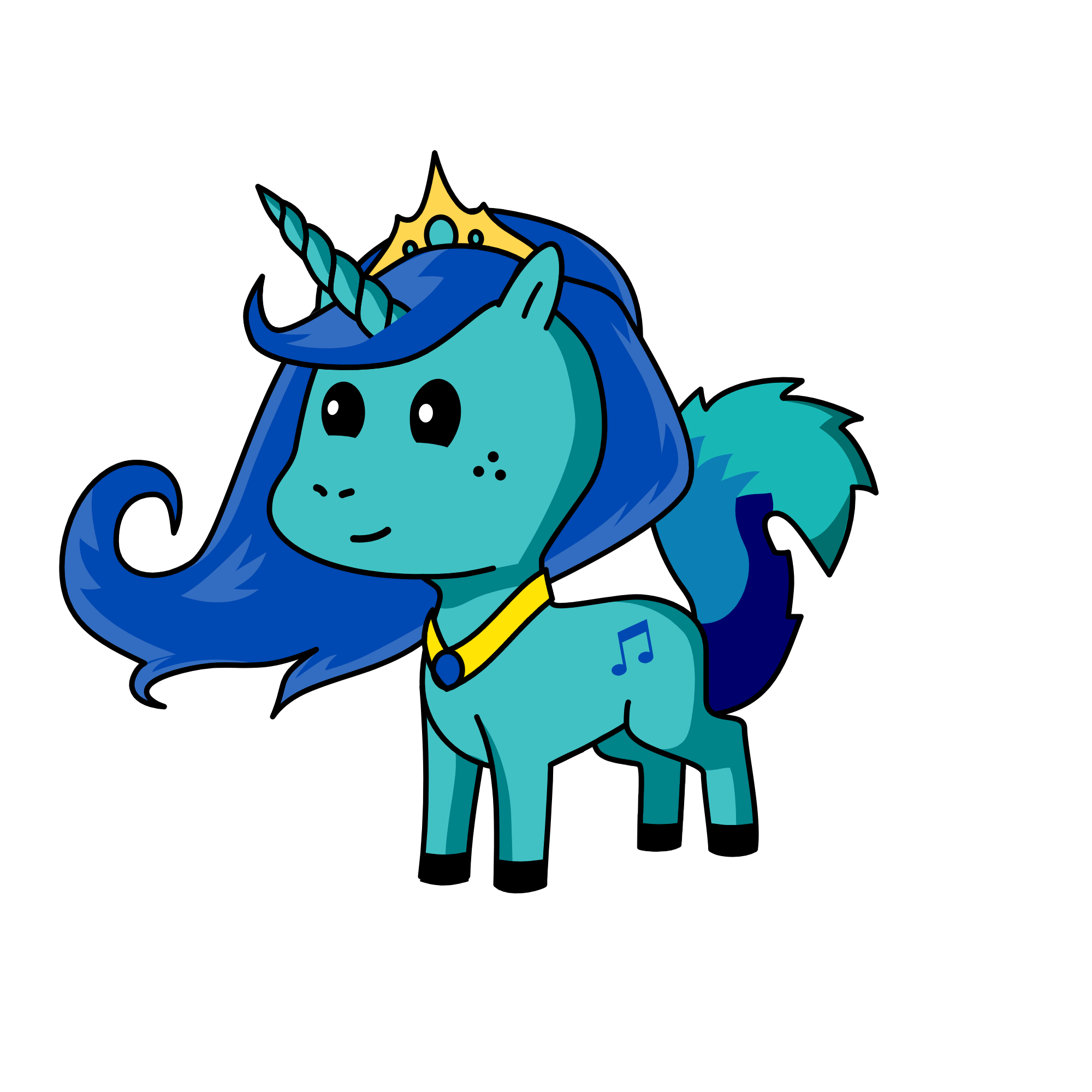 Princess Snowy, the unicorn