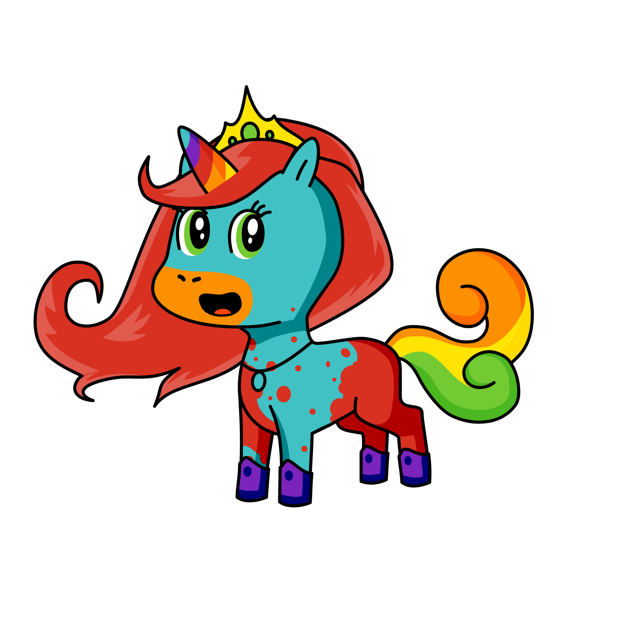 princess rainbow, the unicorn