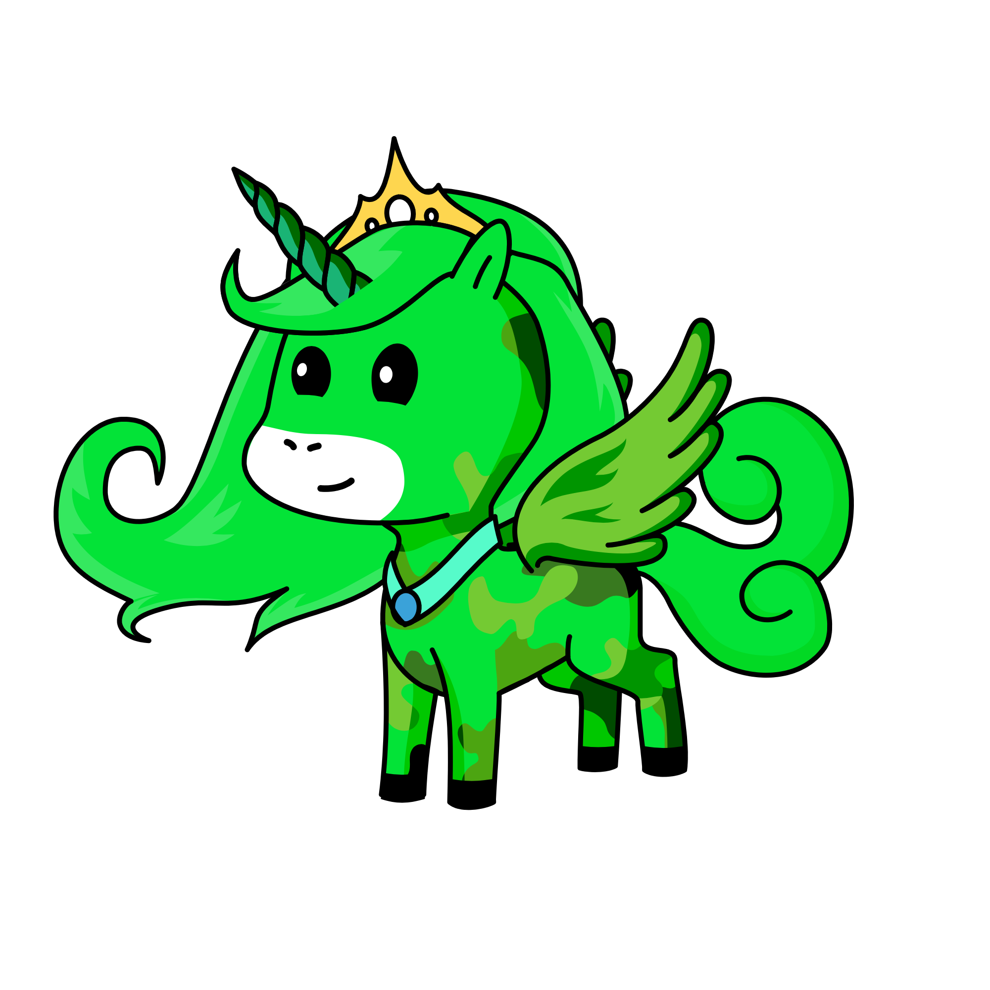 Leaves, the unicorn