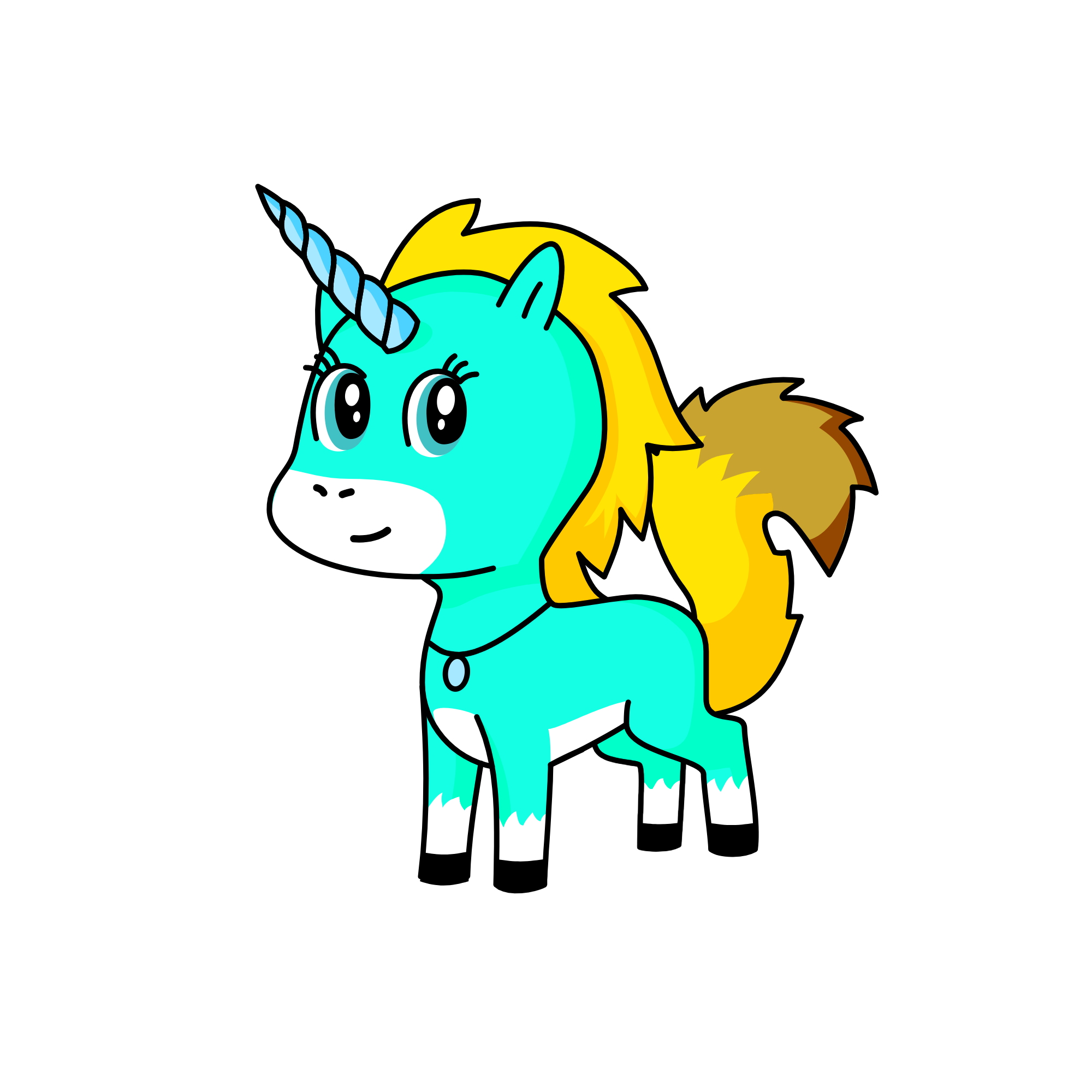 Snow, the unicorn
