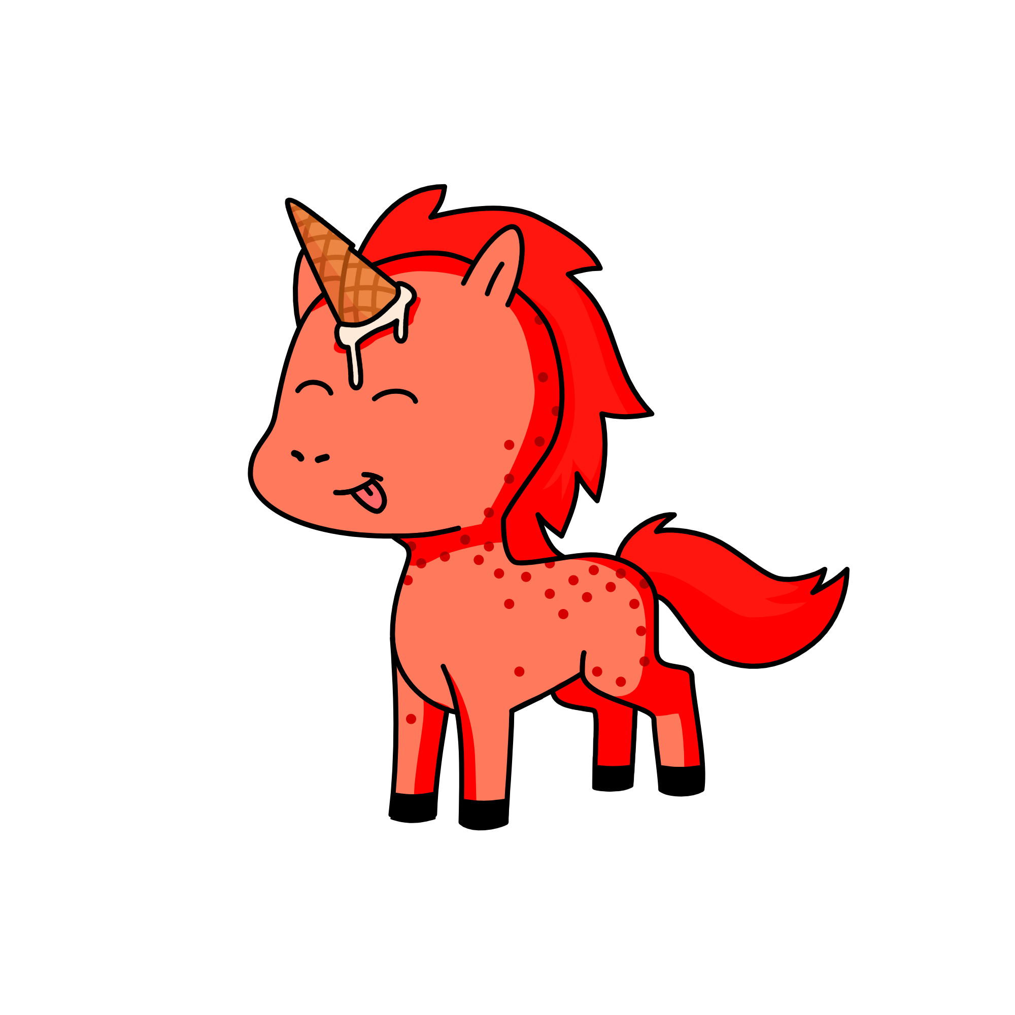 Red, the unicorn