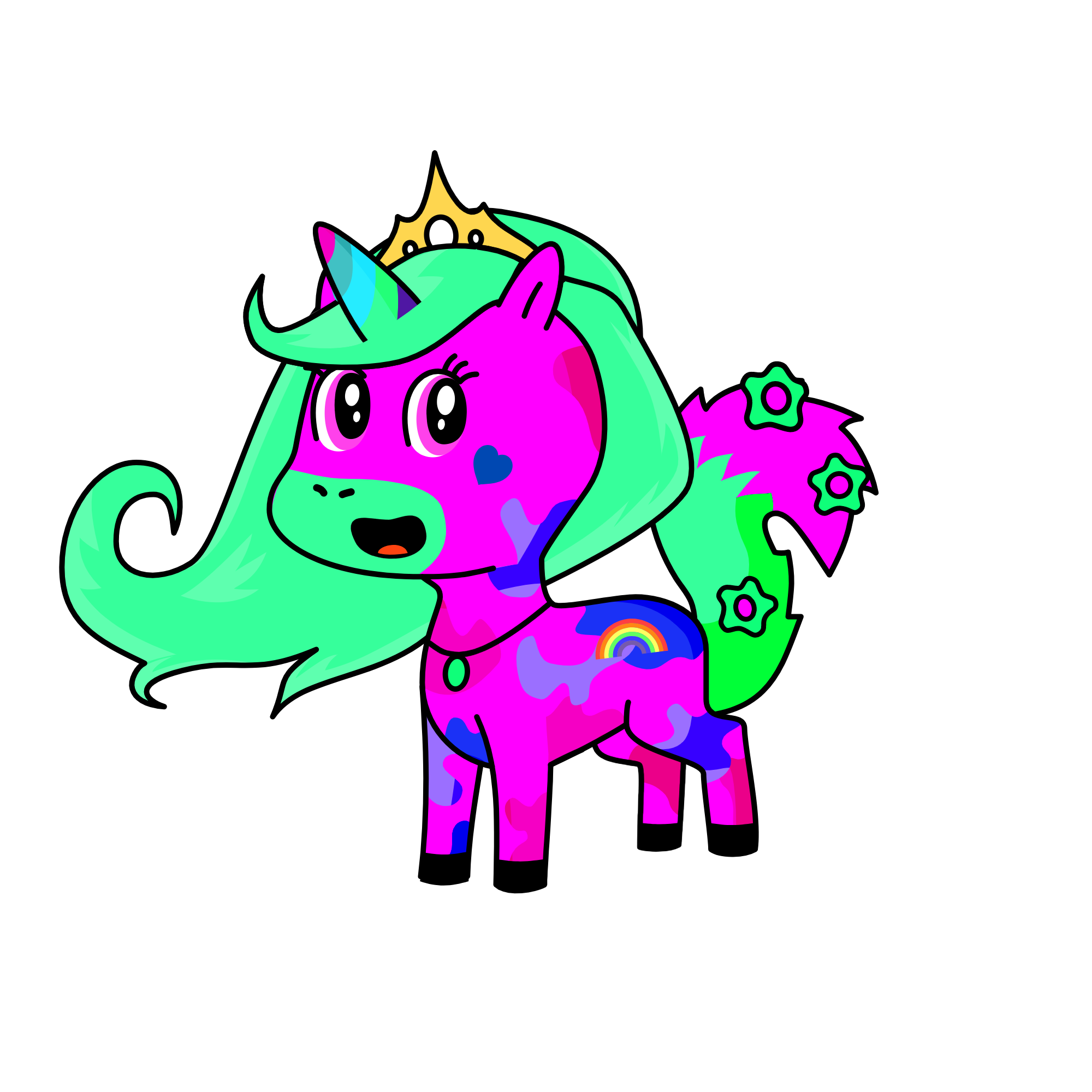 glitter, the unicorn
