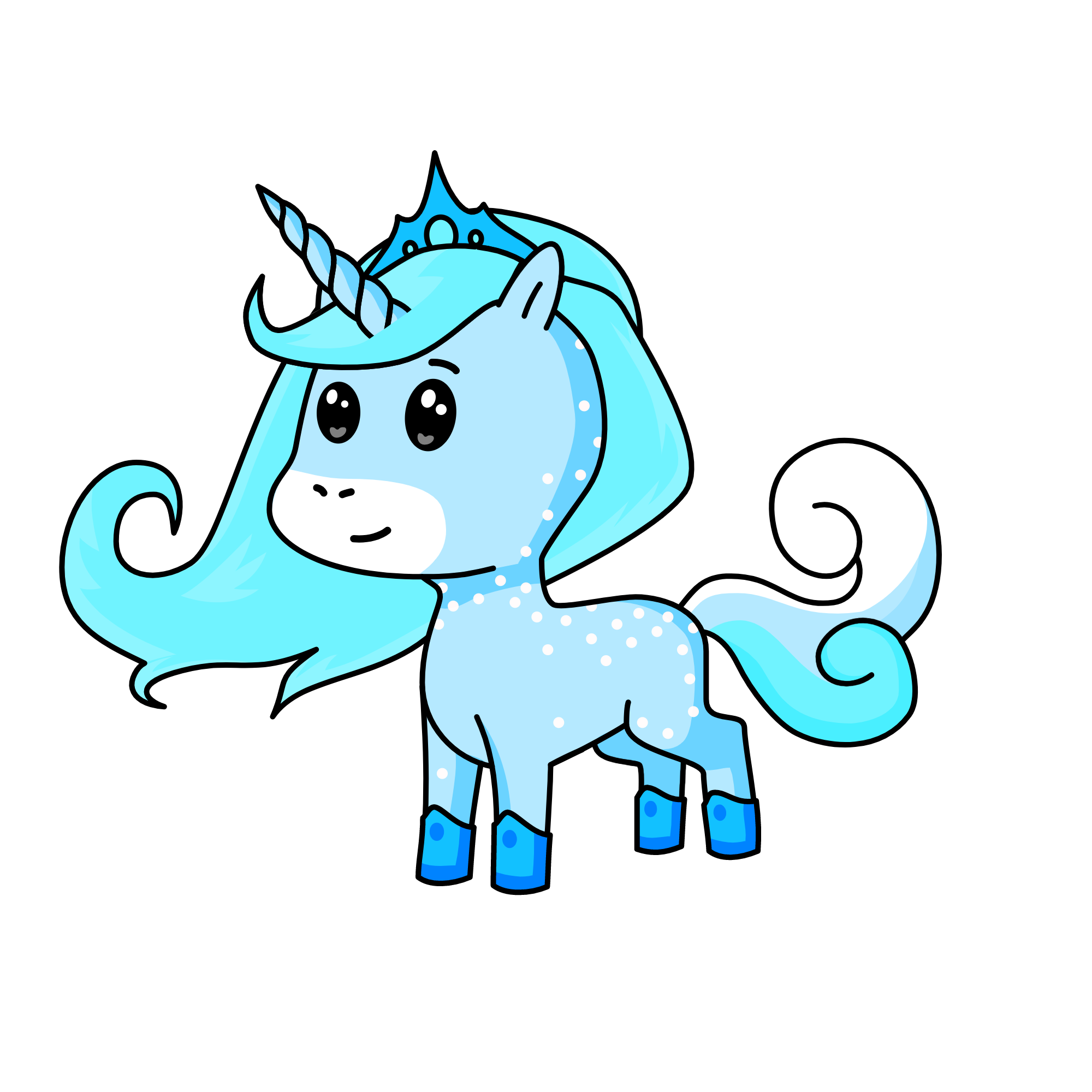 Princess Snowflake, the unicorn