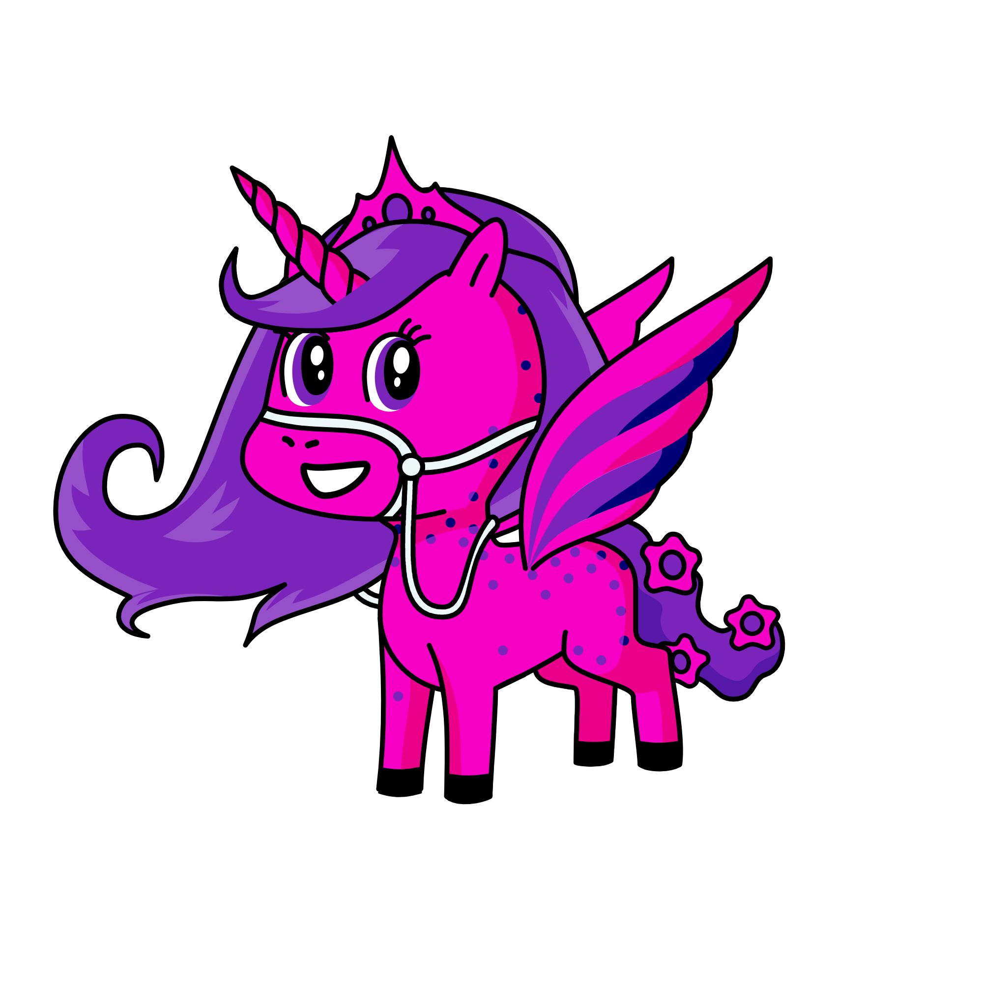 plum, the unicorn