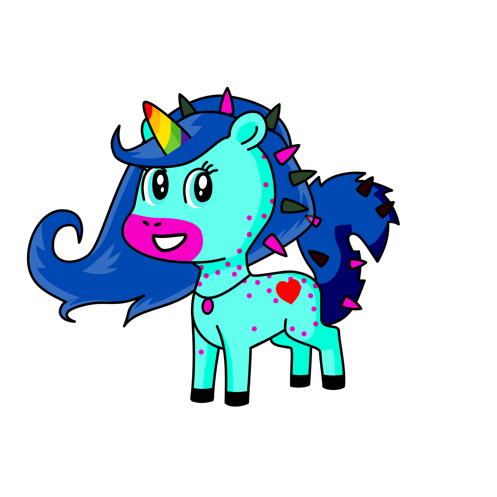 Happy, the unicorn