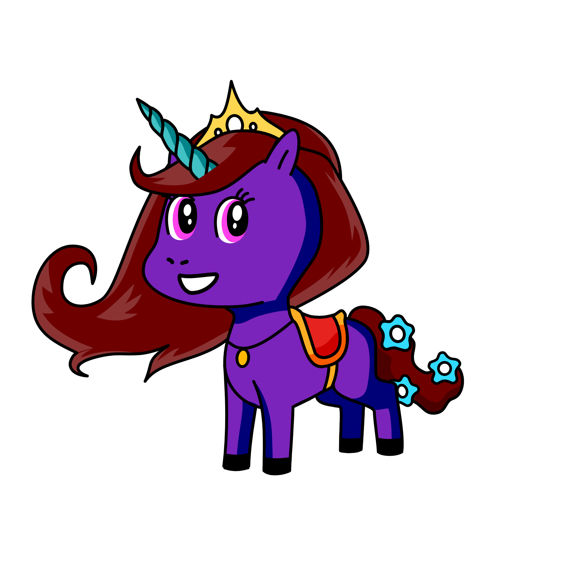 poop the magic dragon, the unicorn