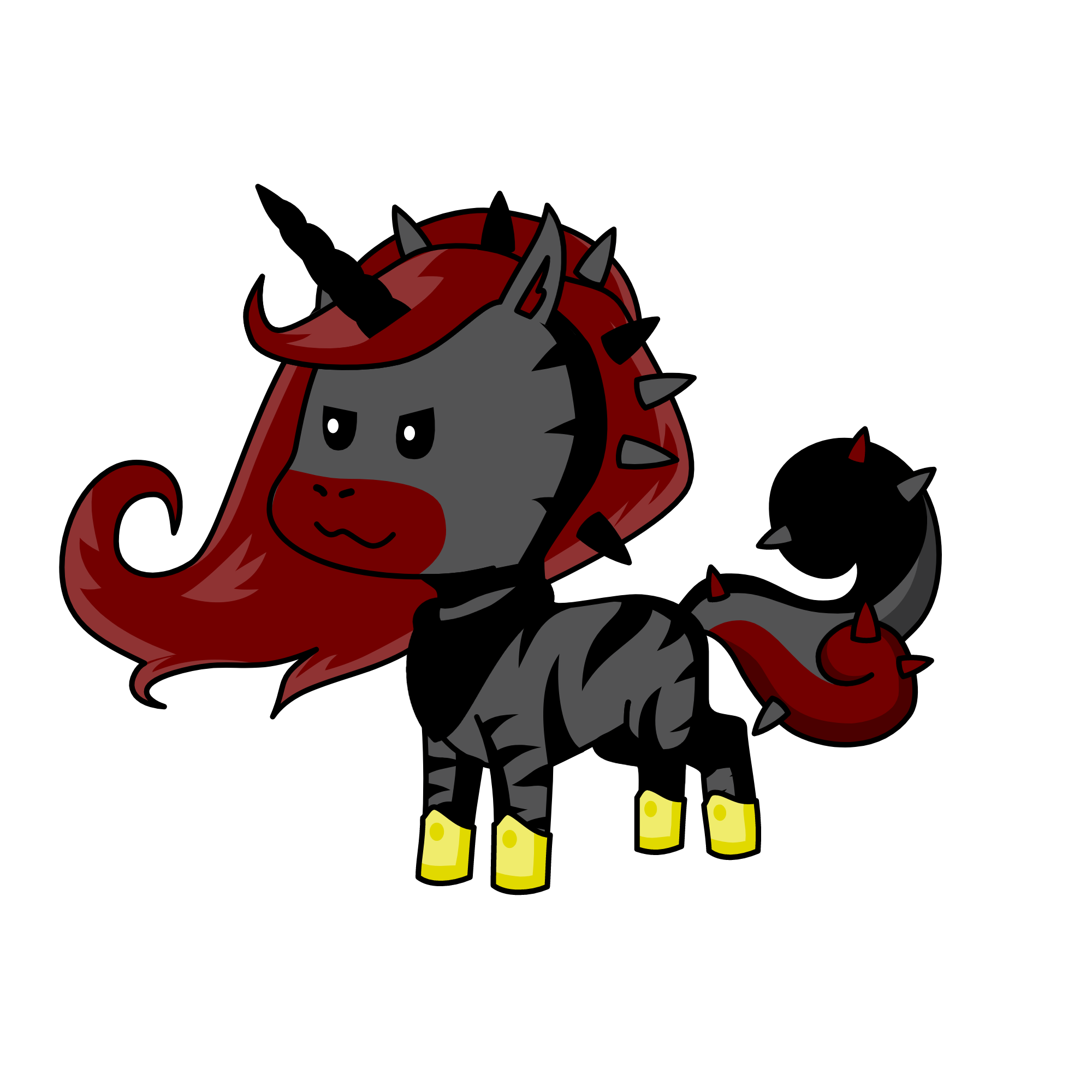 Queen Burn, the unicorn