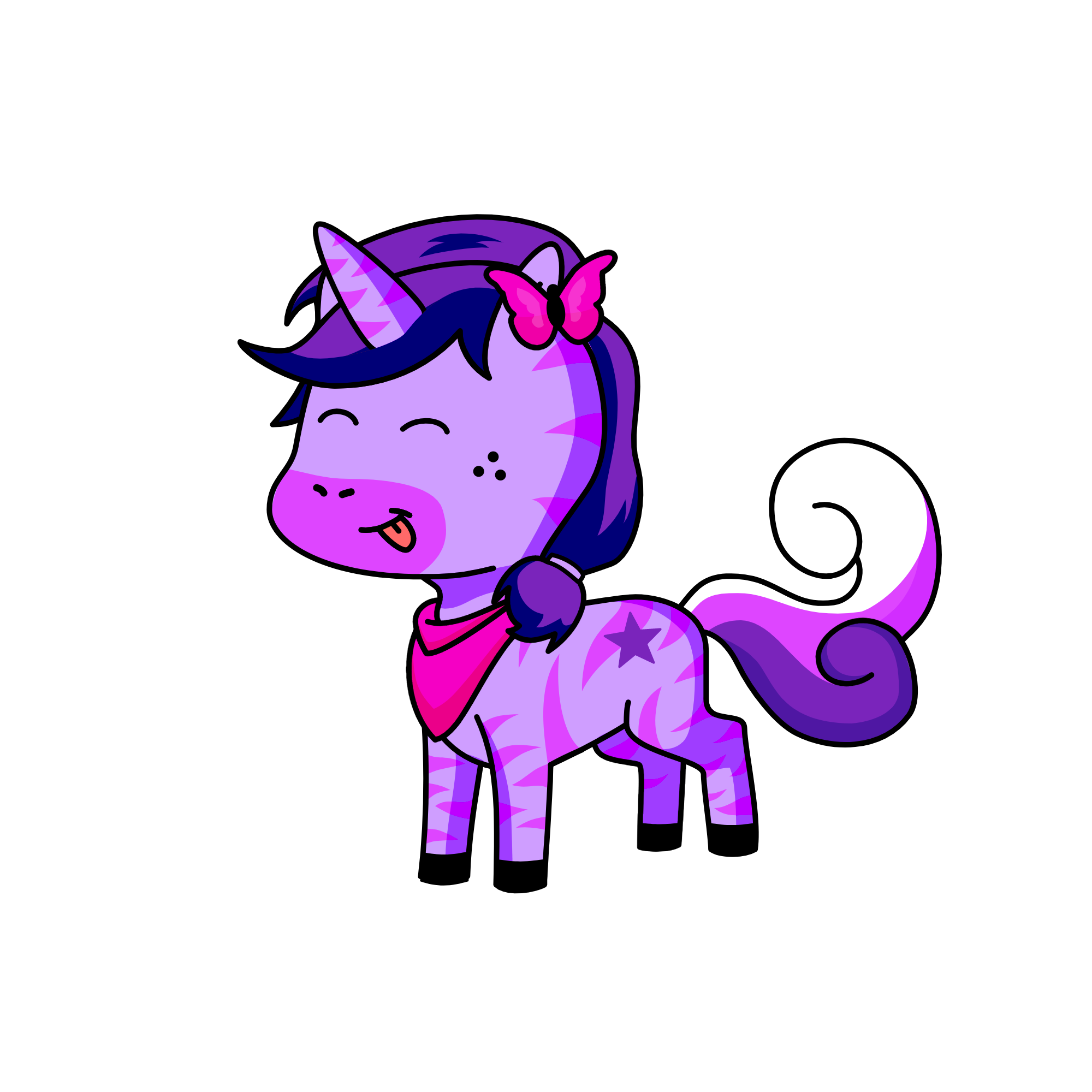 Lavender, the unicorn