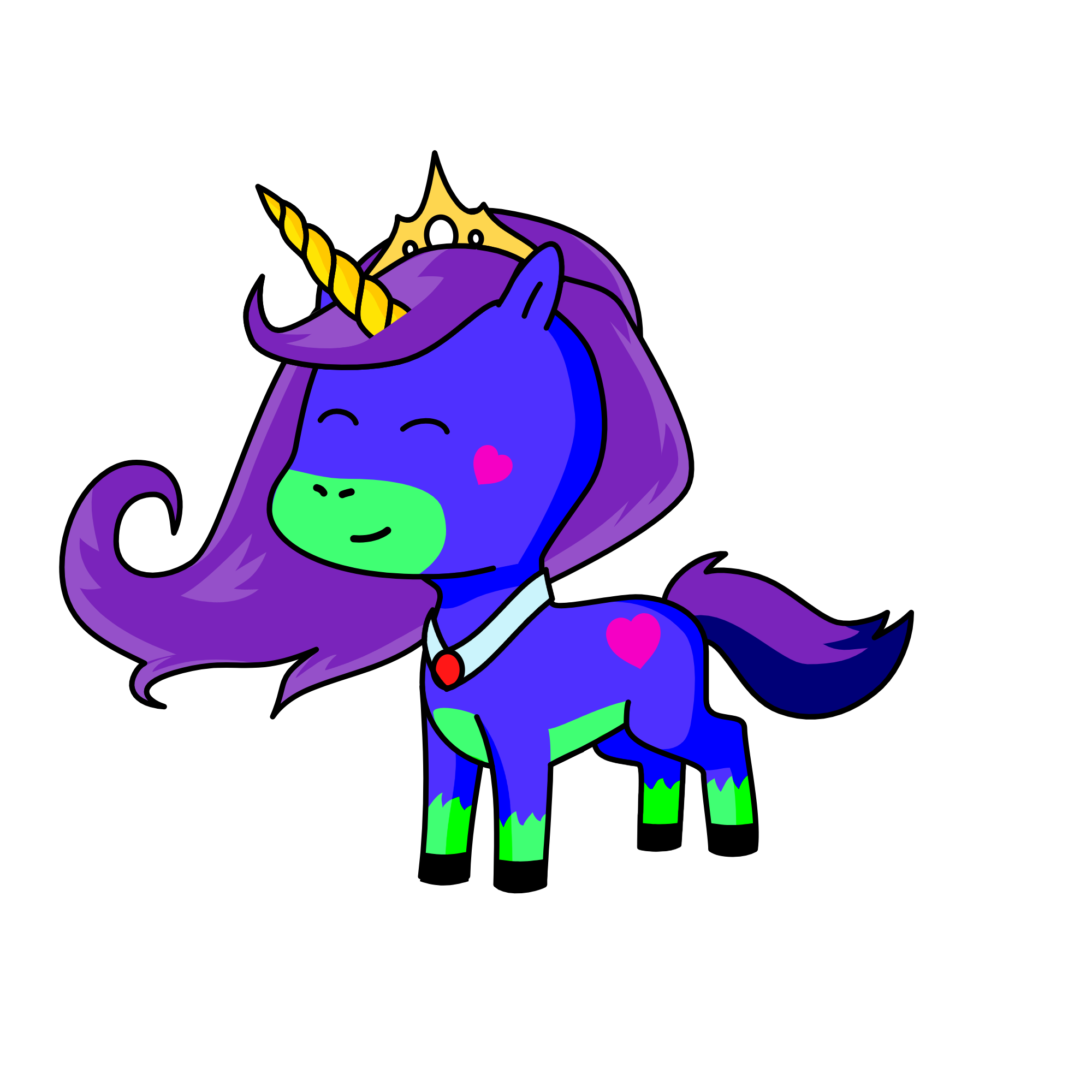 luna princess of unicorns and rainbows, the unicorn