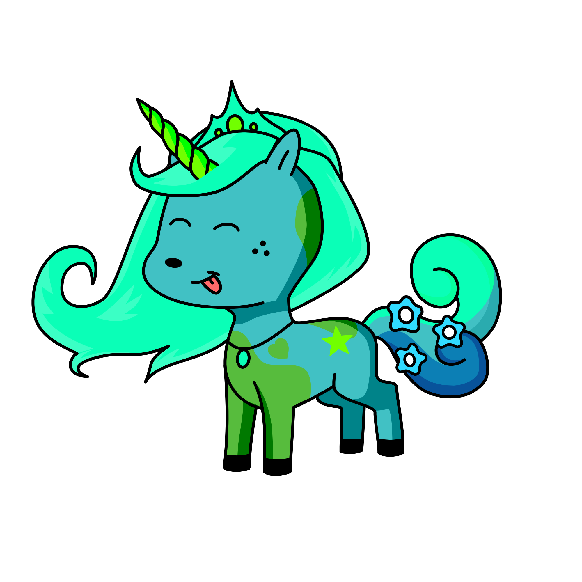 Minty , the unicorn