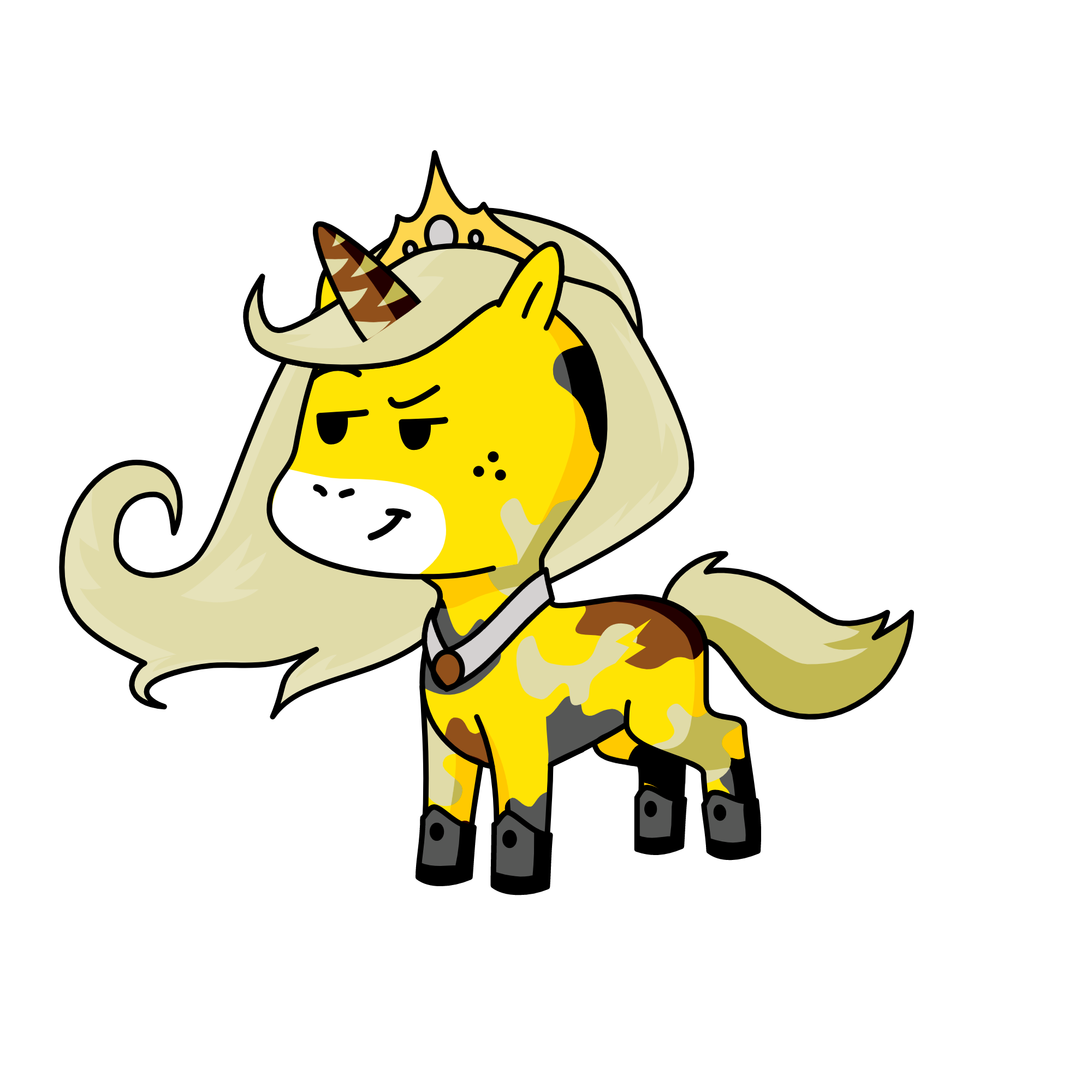 Camo pricess , the unicorn