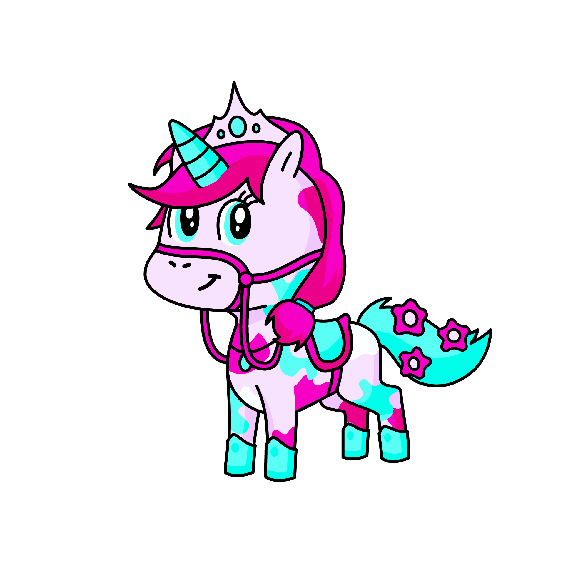 pink, the unicorn