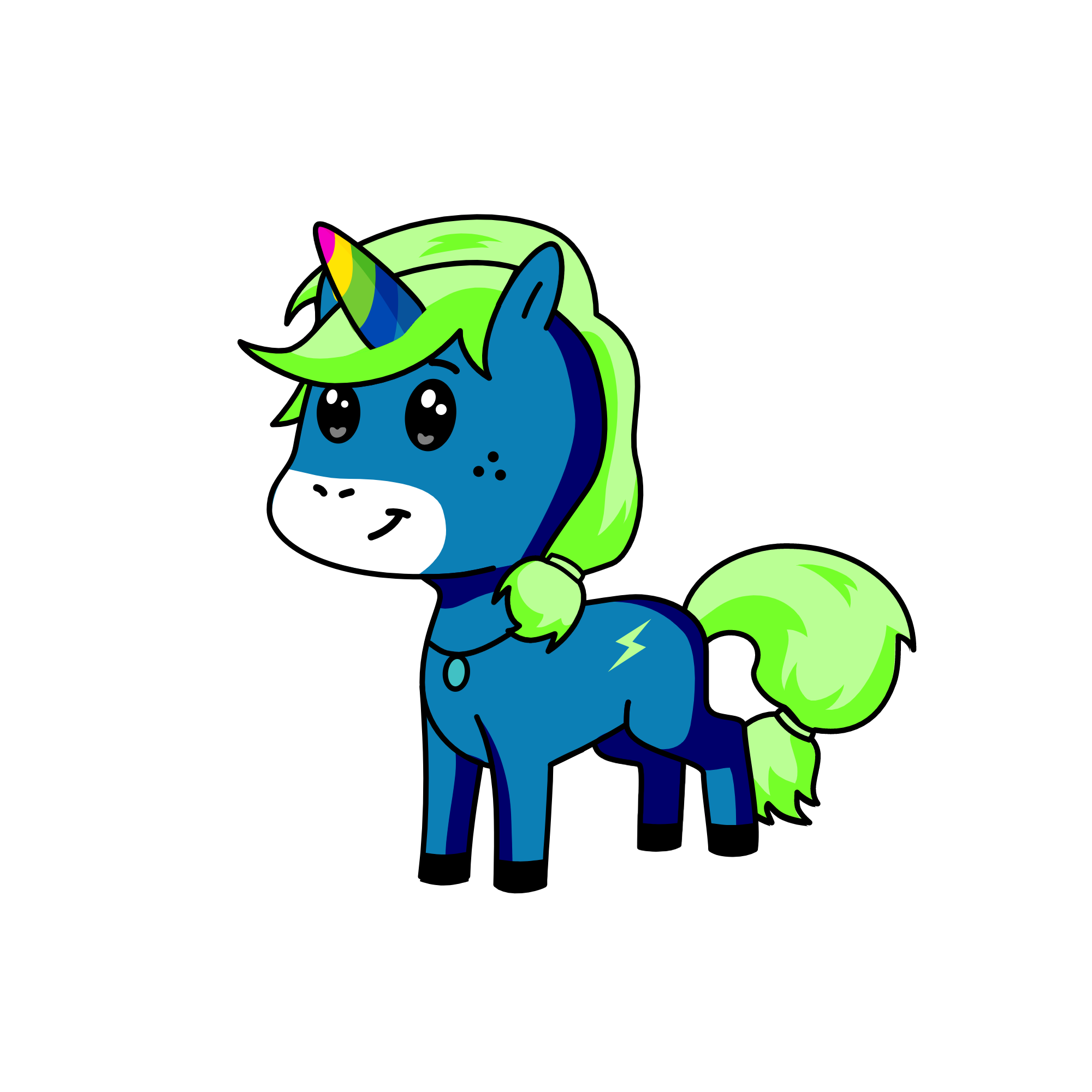 scribble, the unicorn