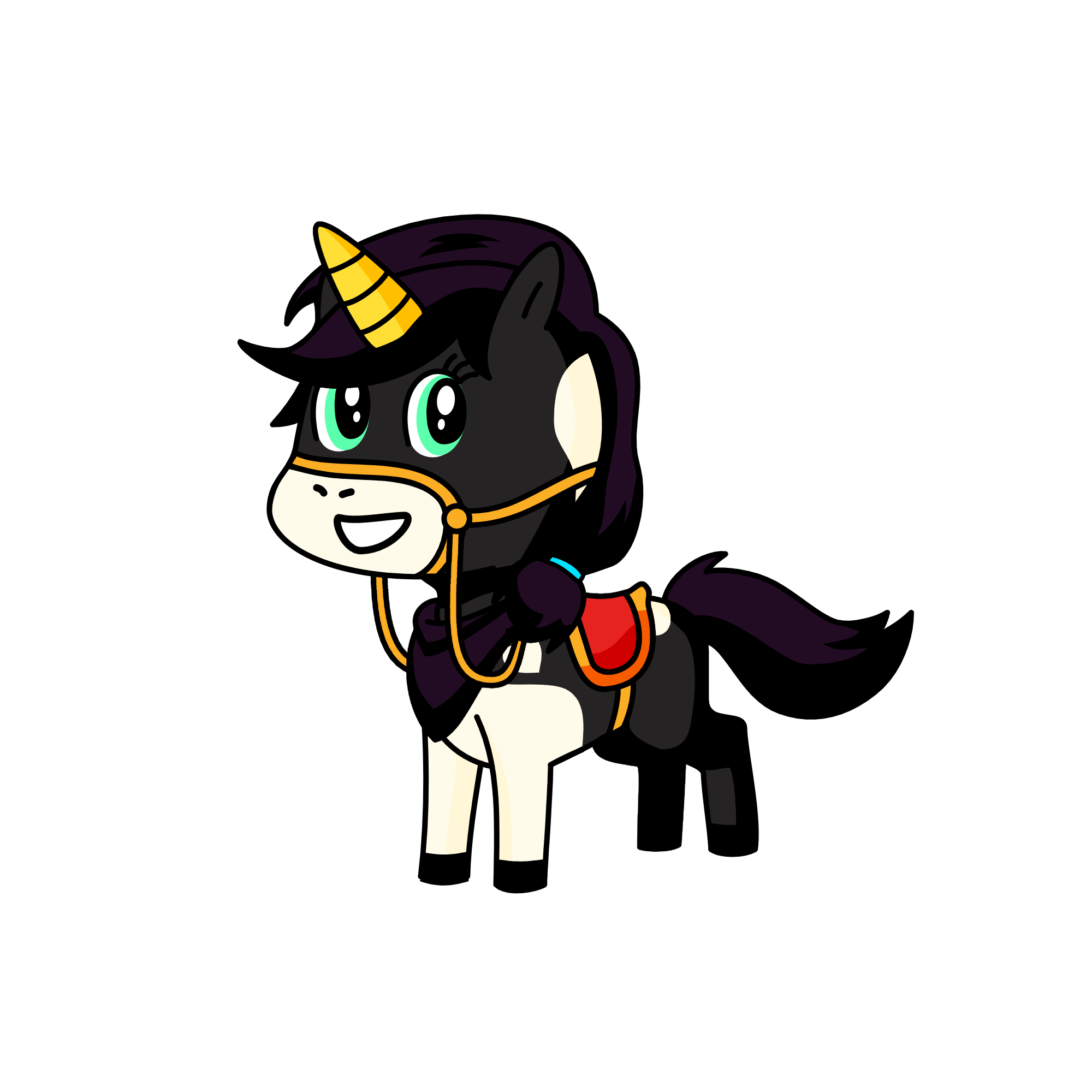 moonlight, the unicorn