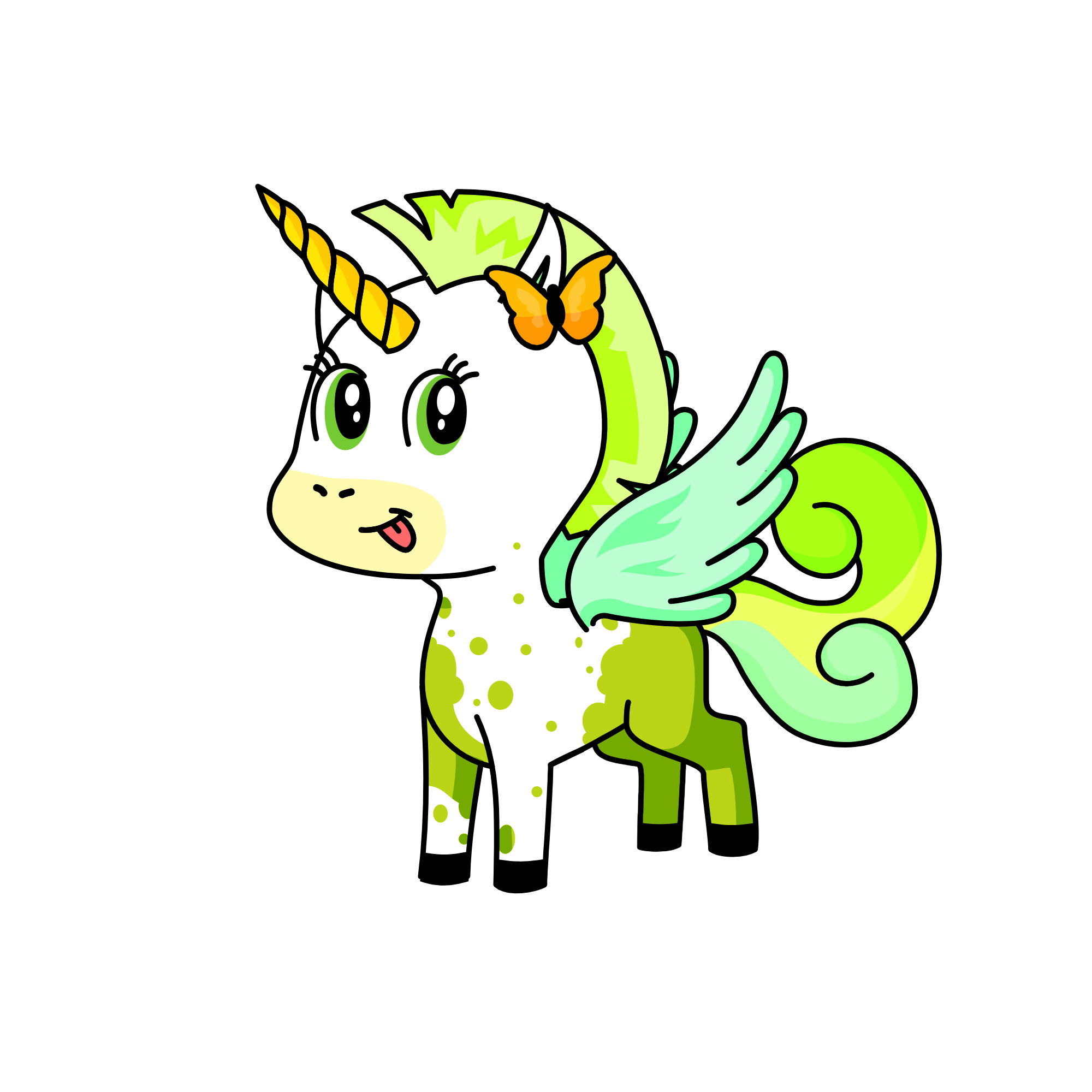 Appel Puff, the unicorn