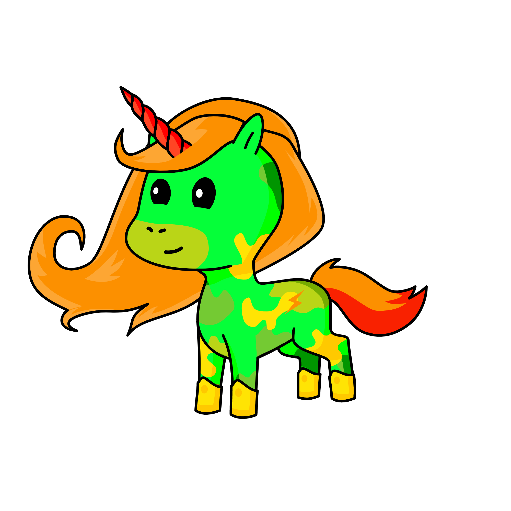 fire, the unicorn