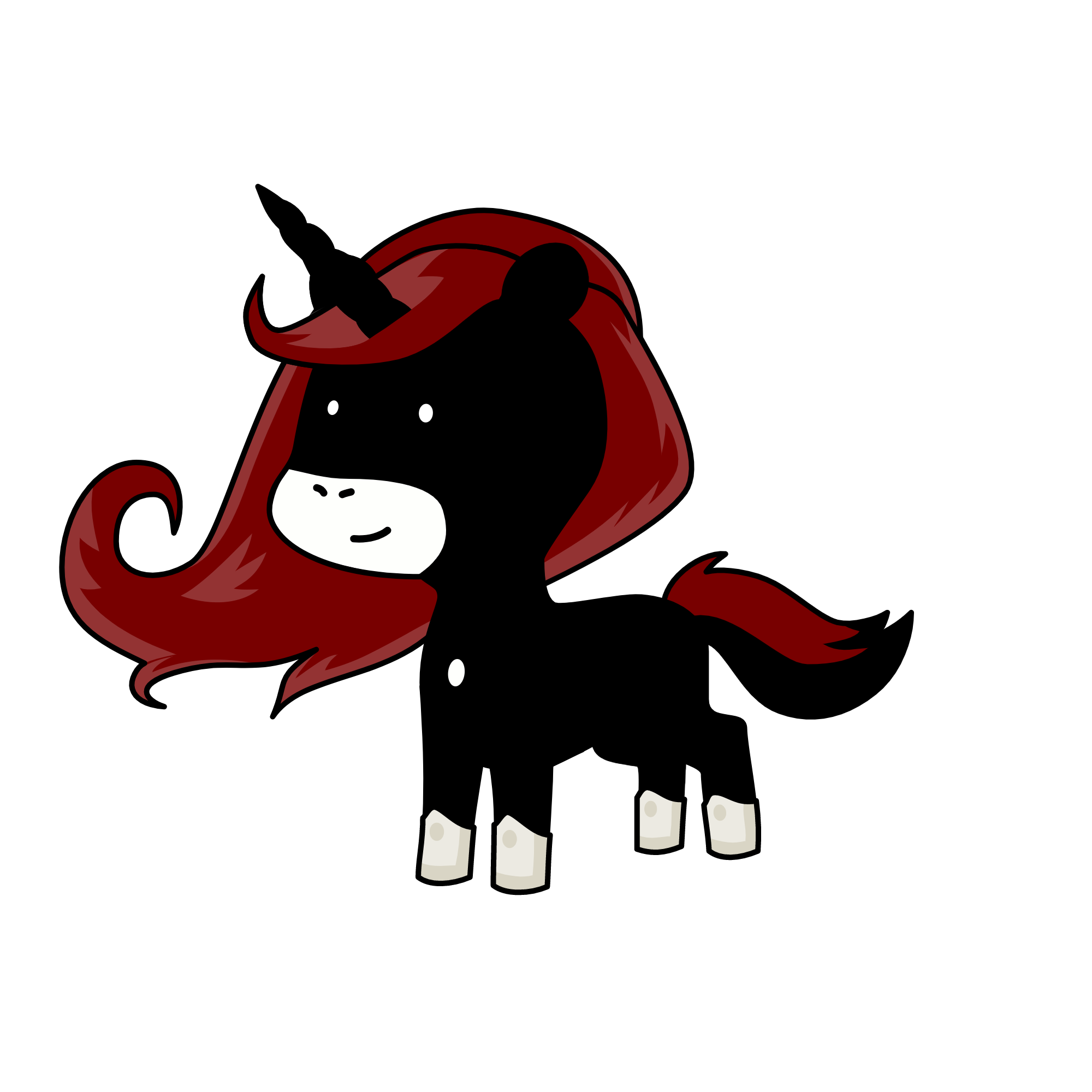 dark demon, the unicorn