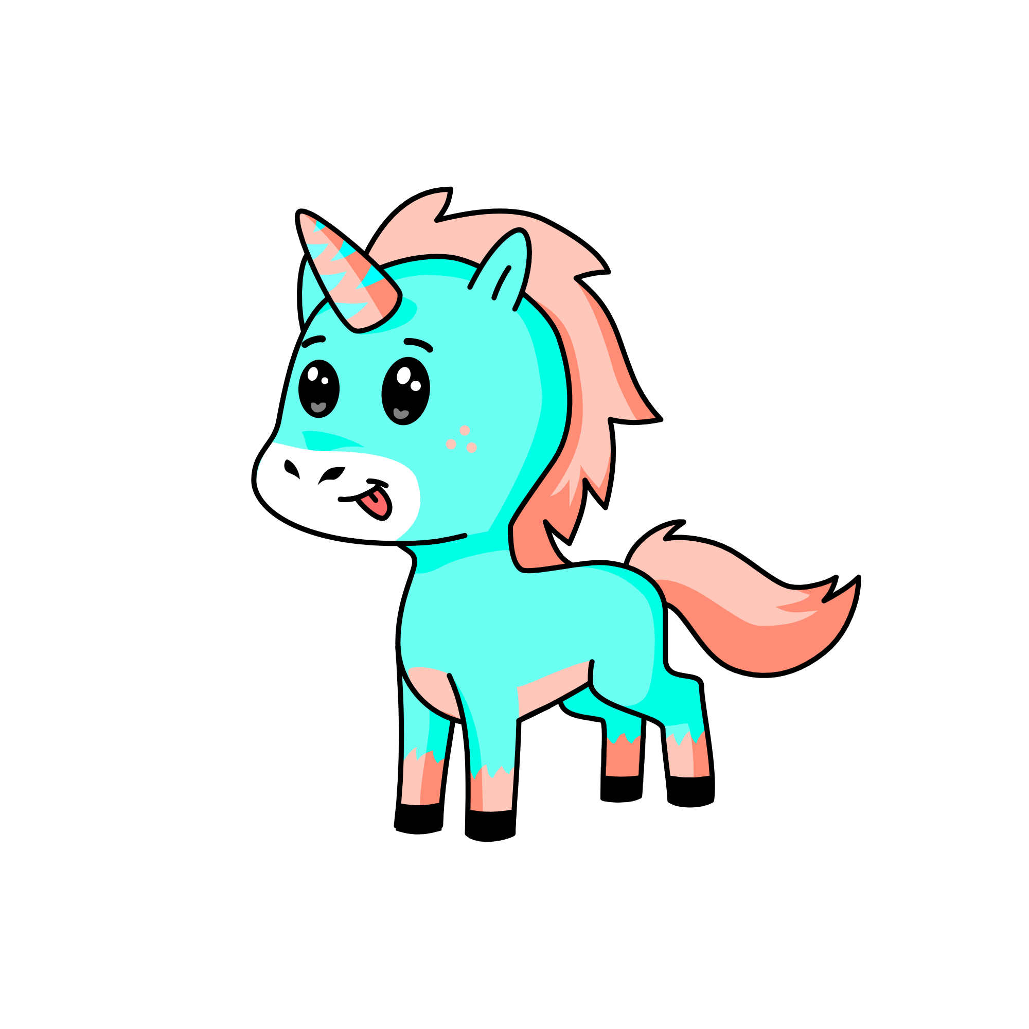 cotton candy-corn, the unicorn