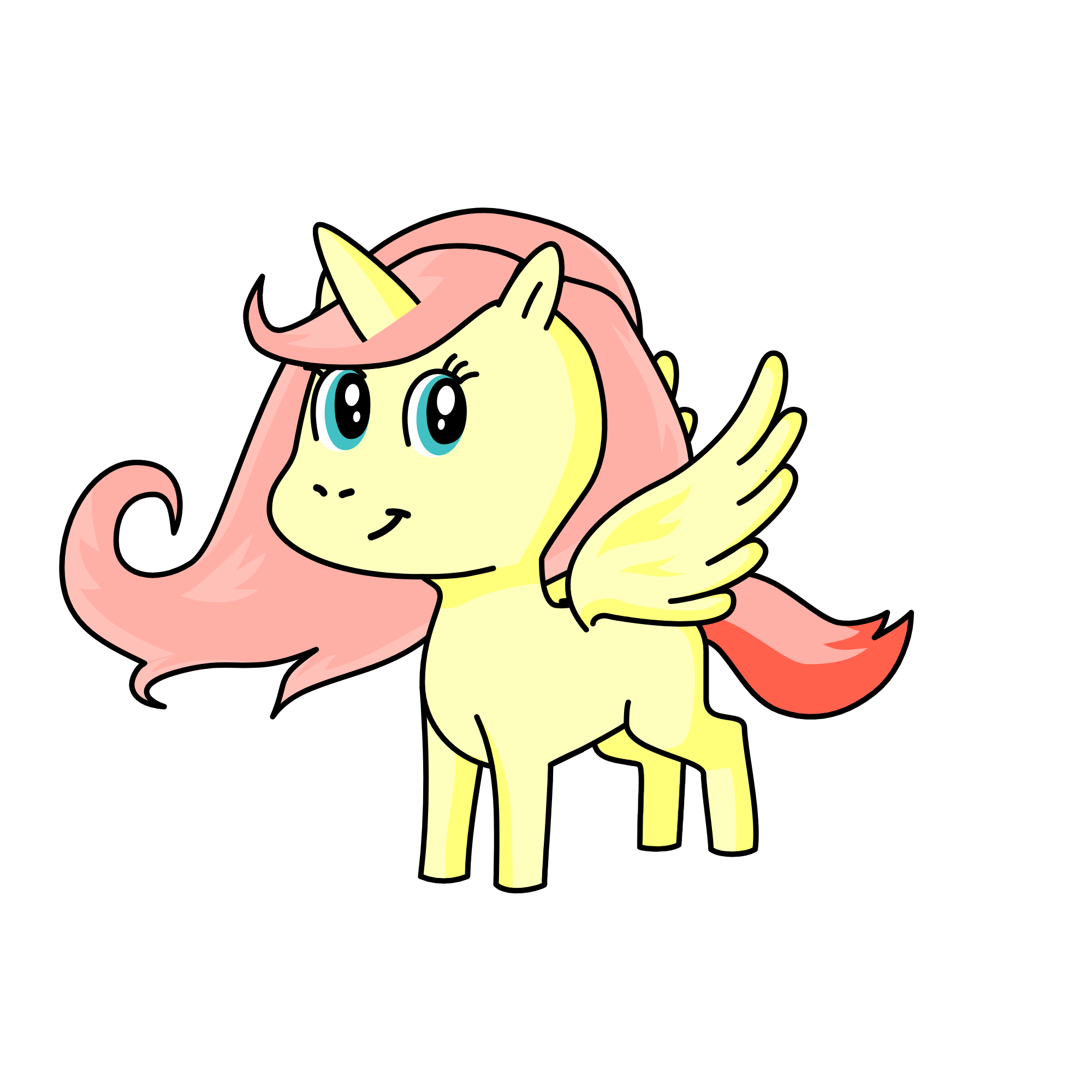 Fluttershy, the unicorn