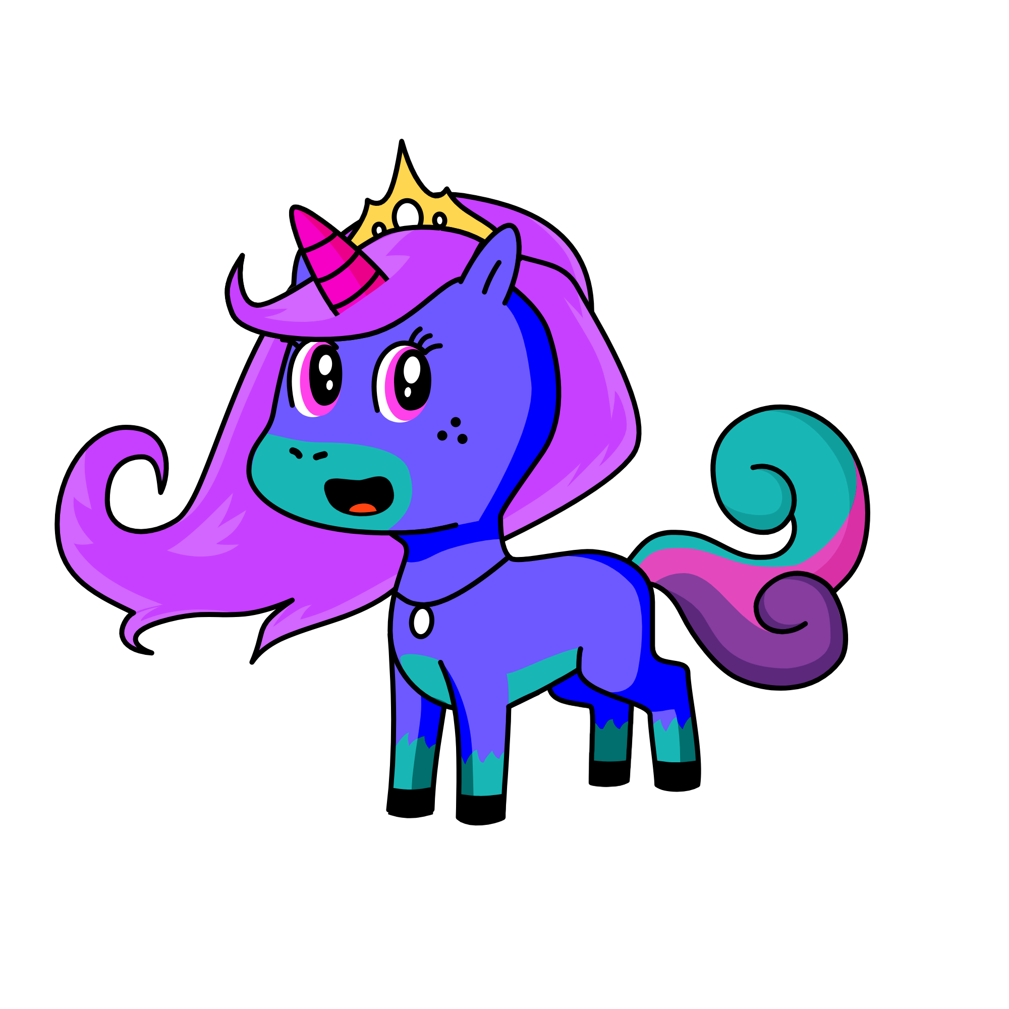 princess, the unicorn