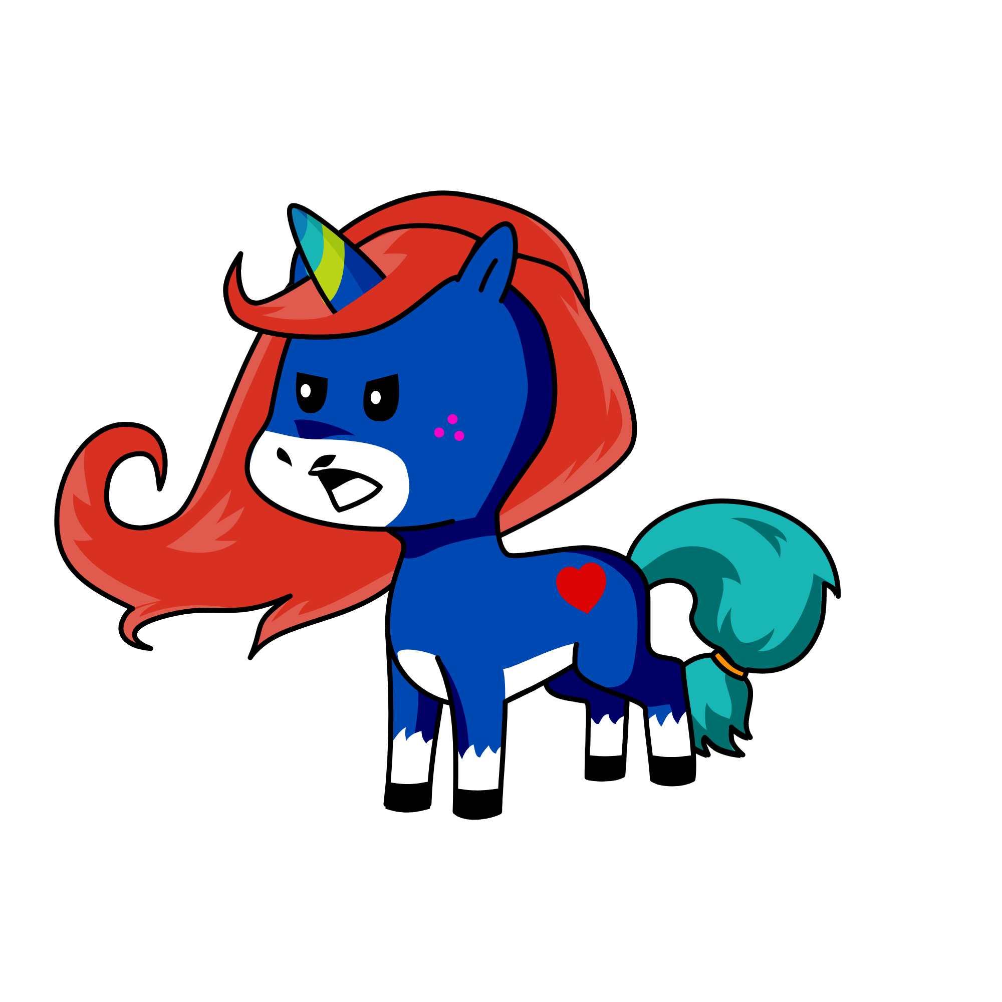 Sofia is a werdo, the unicorn