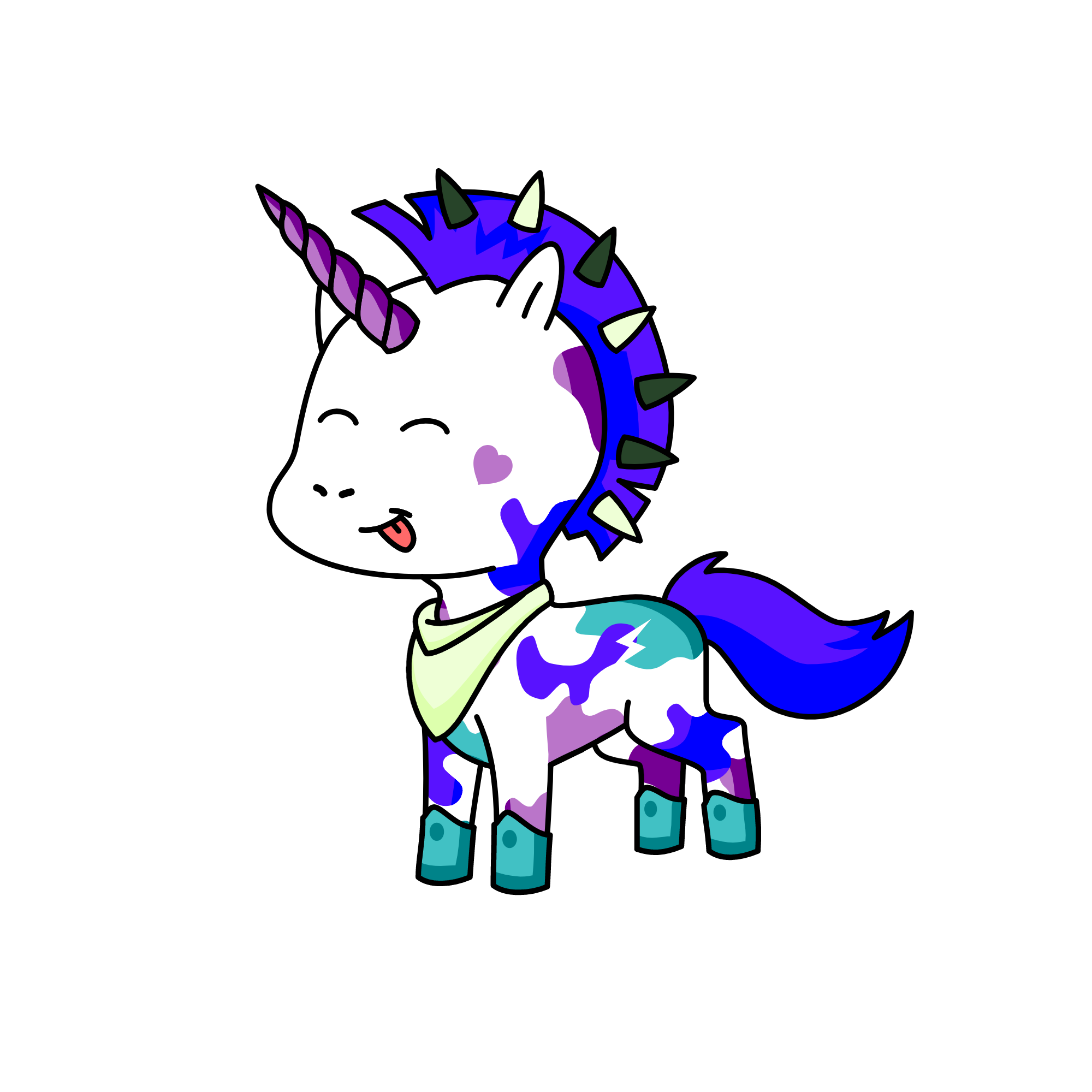 Spiky, the unicorn