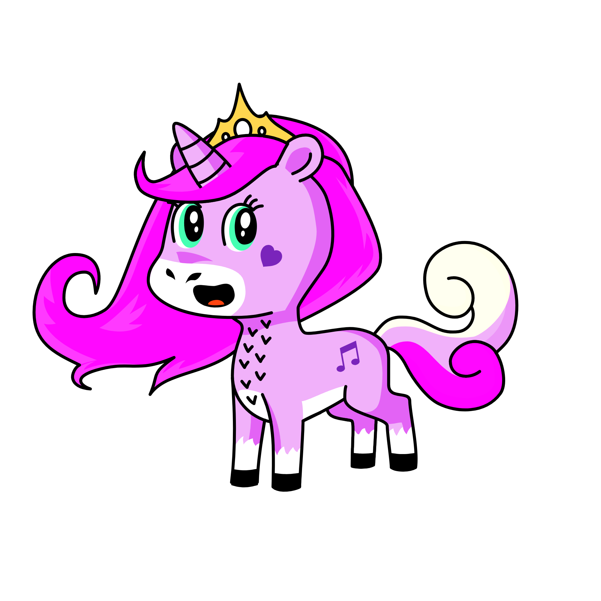 princess purple, the unicorn