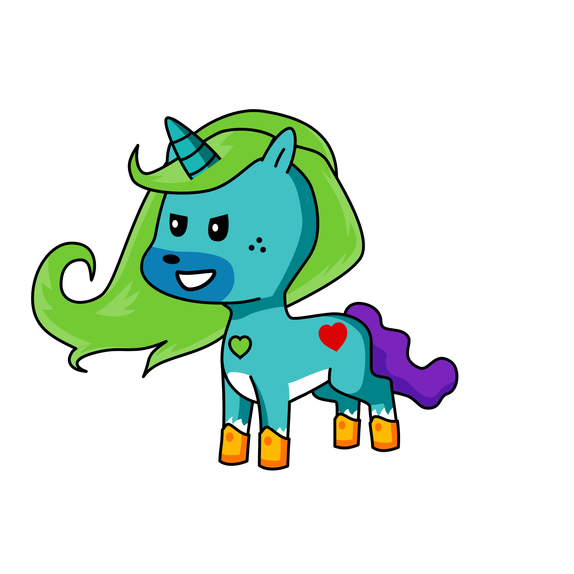 Chill Dude, the unicorn
