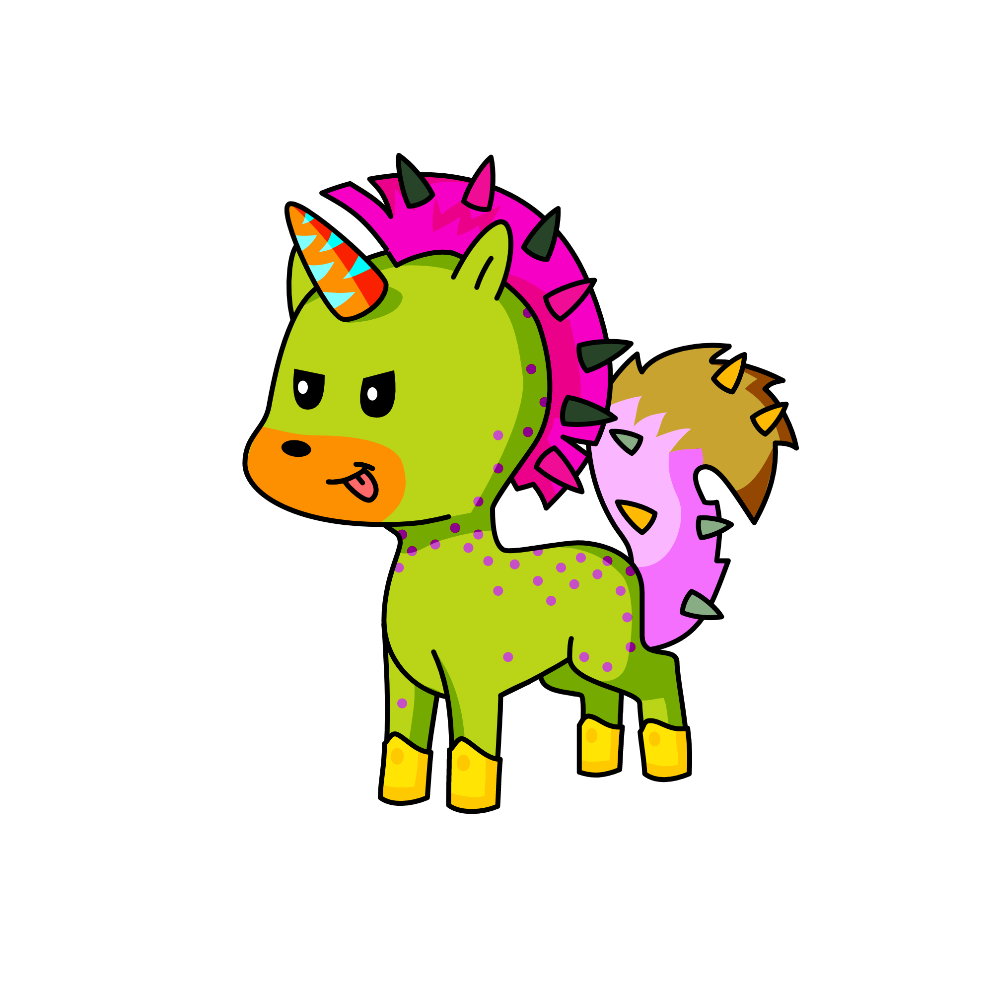 Pootycorn, the unicorn