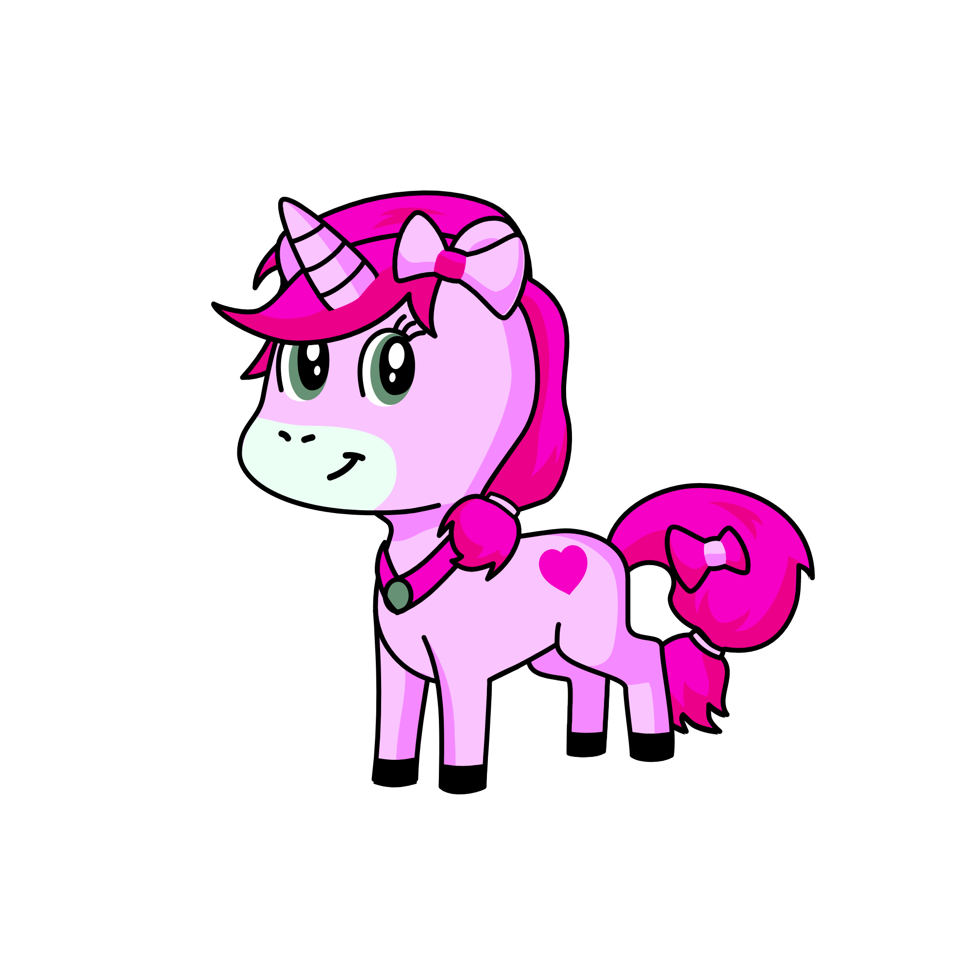 Pinky, the unicorn
