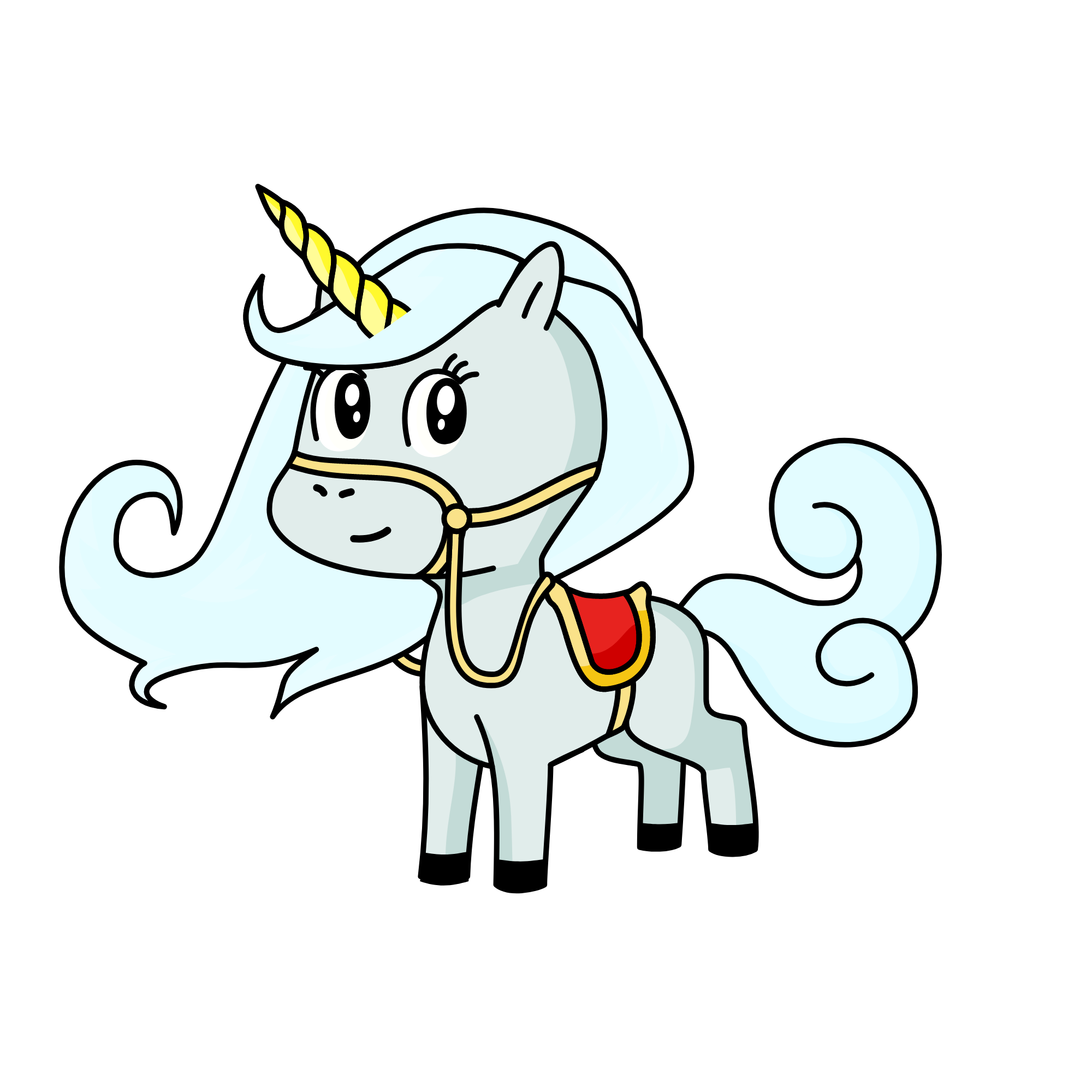 Silver, the unicorn