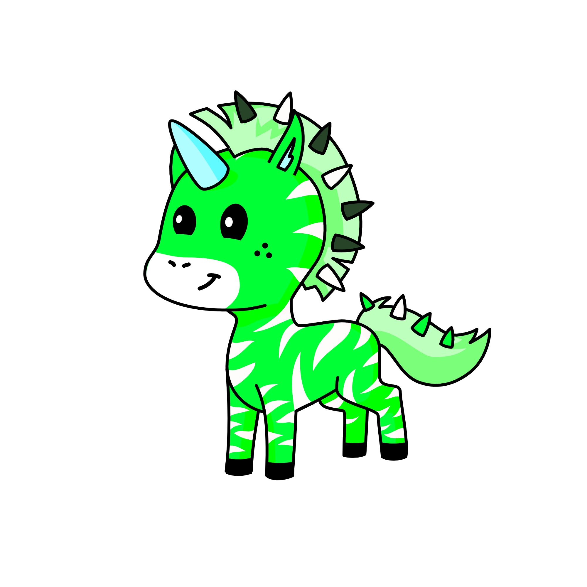 Lime, the unicorn