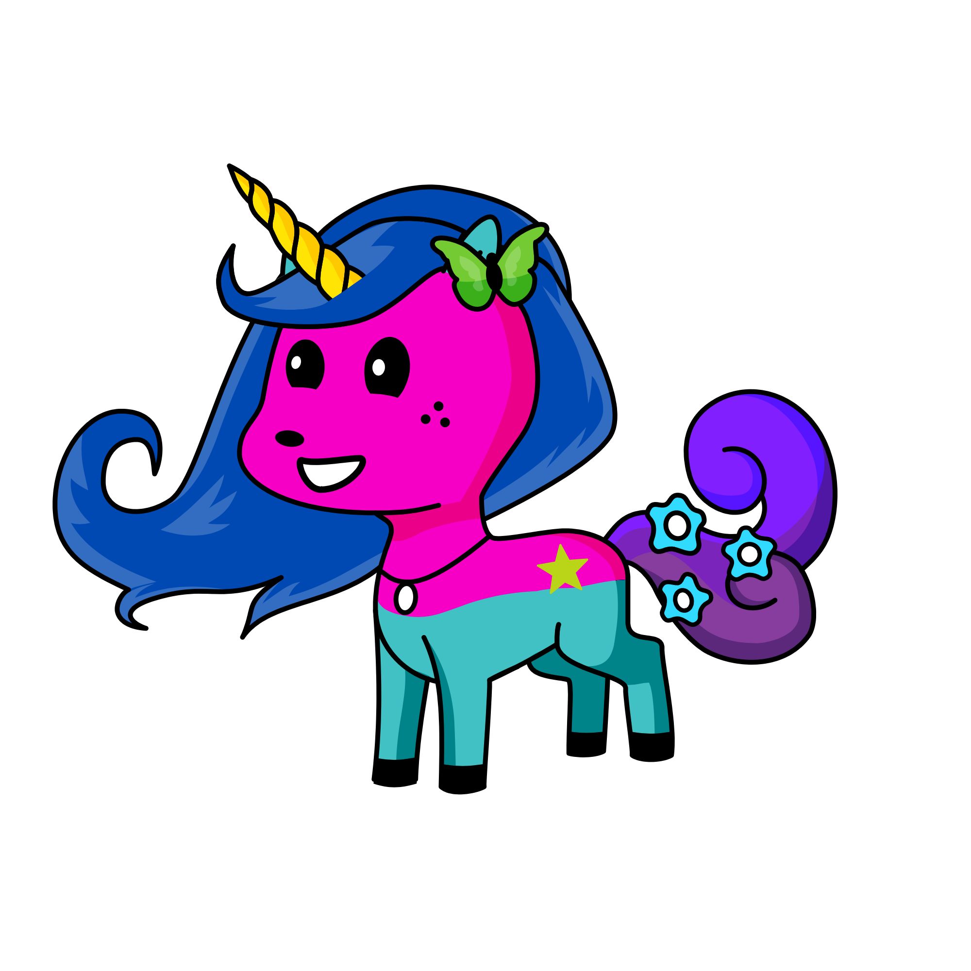 Sarah the princess of the lotus flowers , the unicorn