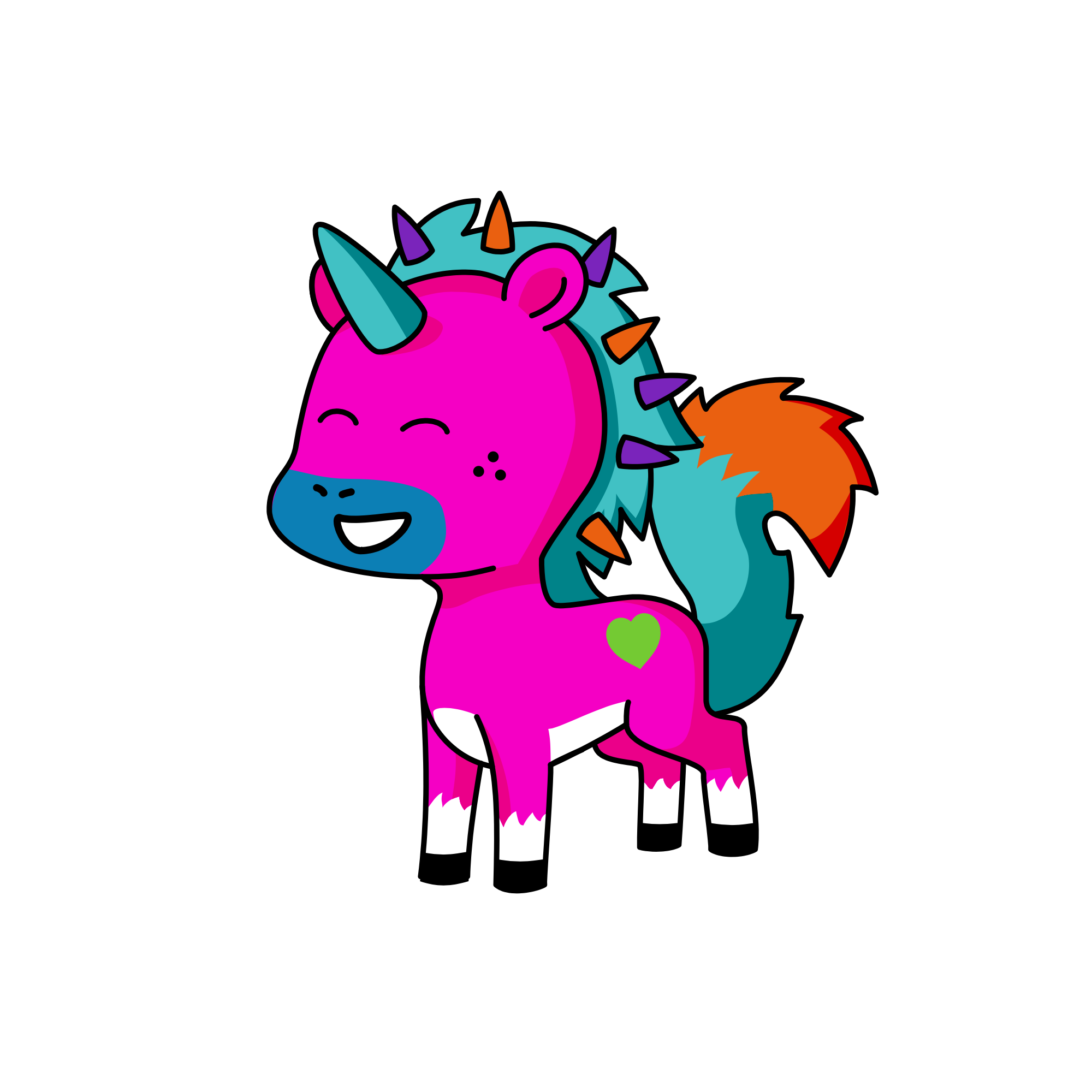 Oh that is so terribly ugly, the unicorn